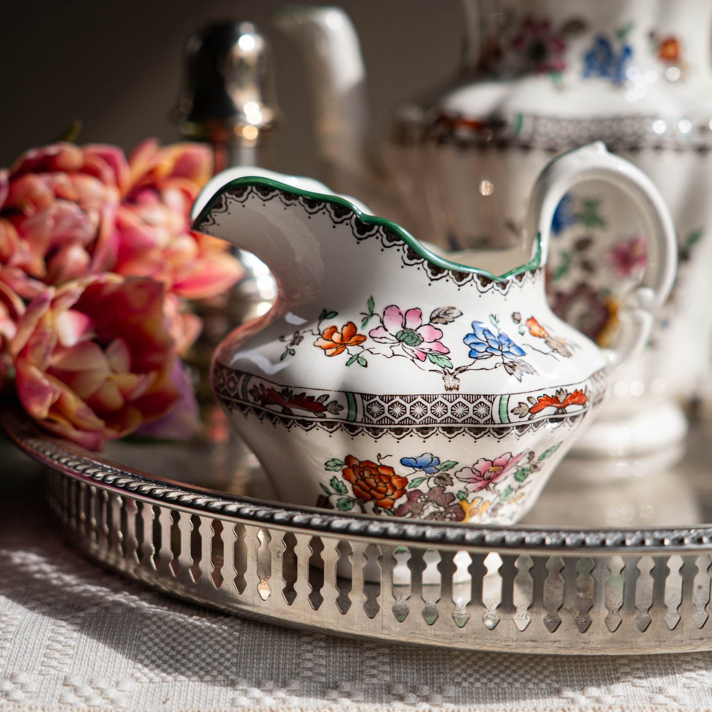 Vintage Creamer "Chinese Rose" - Spode - 1950s - The Vintage Tales