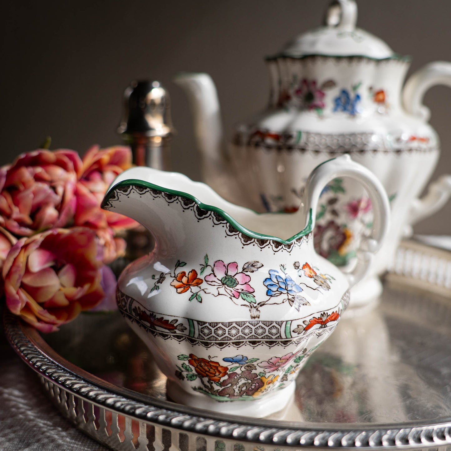 Vintage Creamer "Chinese Rose" - Spode - 1950s - The Vintage Tales
