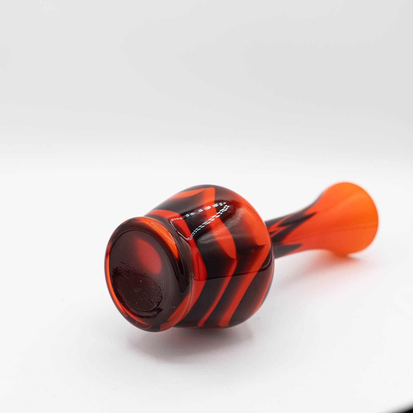 Vintage Murano Swirl Vase in Red and Brown - Carlo Moretti - c1970s - The Vintage Tales
