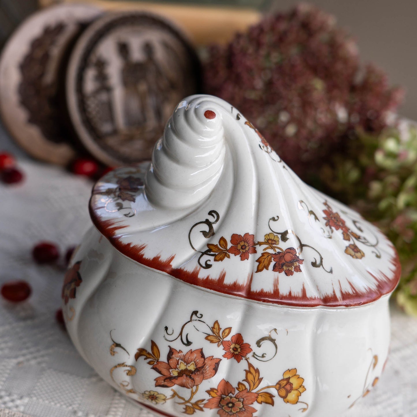 Vintage Porcelain Candy Dish By Albert Laurent - Couleuvre - c1940s - Candy - The Vintage Tales