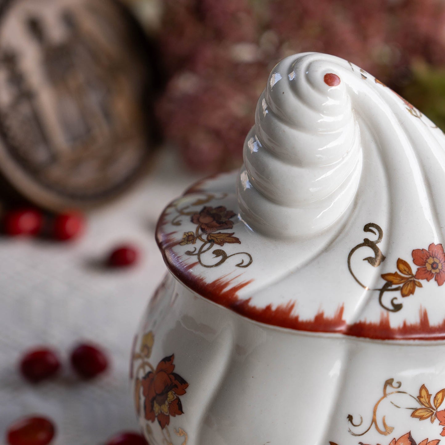 Vintage Porcelain Candy Dish By Albert Laurent - Couleuvre - c1940s - Candy - The Vintage Tales