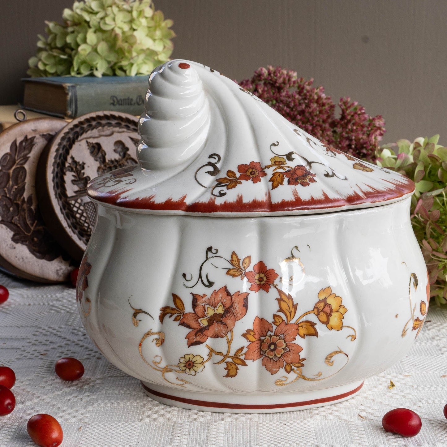 Vintage Porcelain Candy Dish By Albert Laurent - Couleuvre - c1940s - Candy - The Vintage Tales