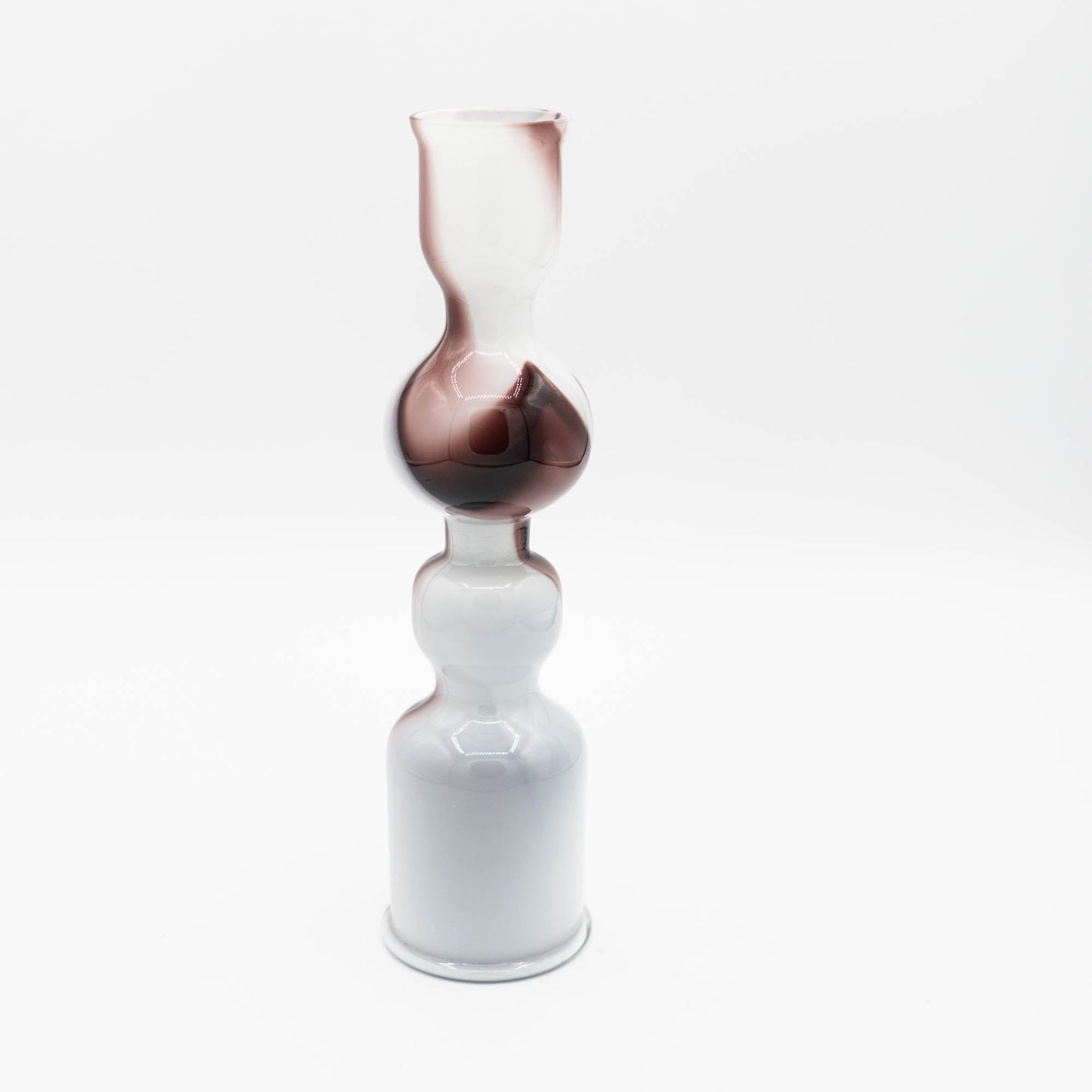 Vintage Purple & White Murano Glas Vase - Bicolore - Carlo Moretti - 1970s - The Vintage Tales