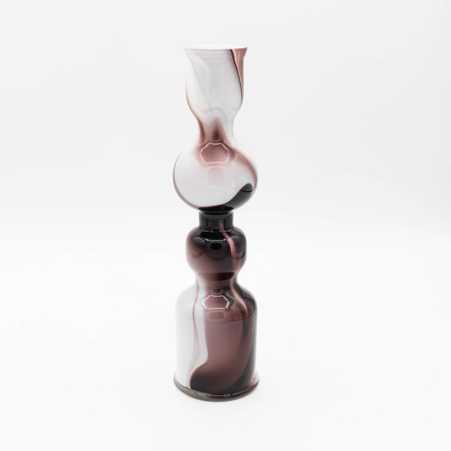 Vintage Purple & White Murano Glas Vase - Bicolore - Carlo Moretti - 1970s - The Vintage Tales
