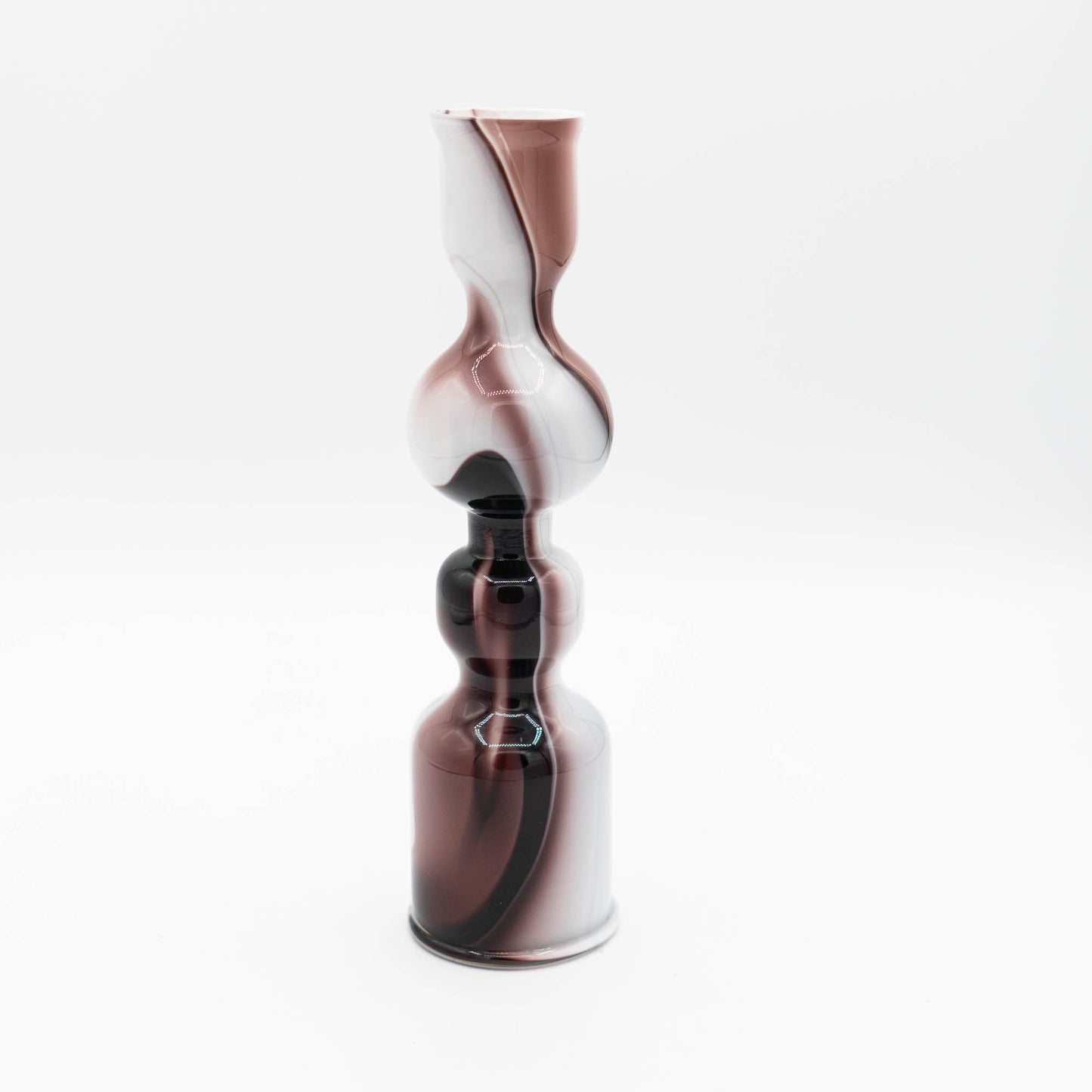 Vintage Purple & White Murano Glas Vase - Bicolore - Carlo Moretti - 1970s - The Vintage Tales