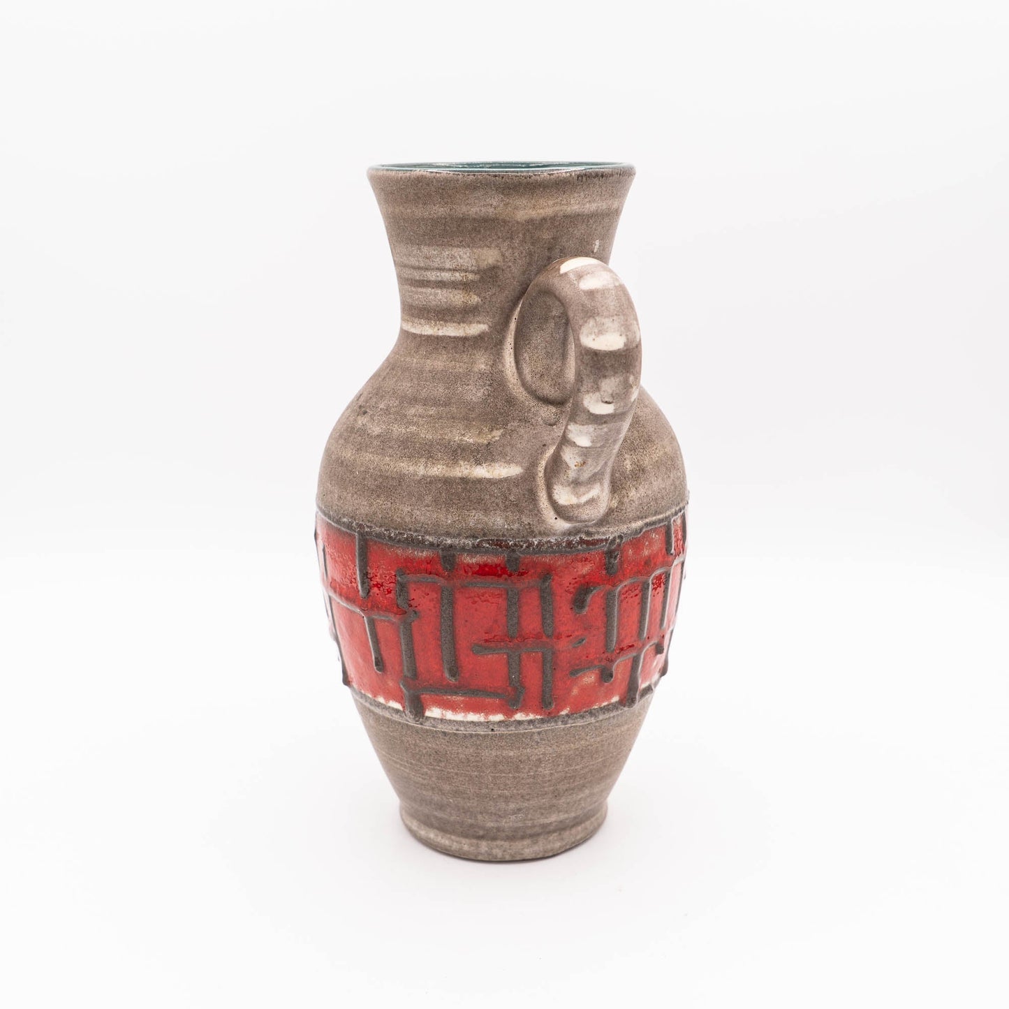 Vintage Red and Grey Vase - Carstens 1518 - 23 "Austria" - 1960s - Vase - The Vintage Tales