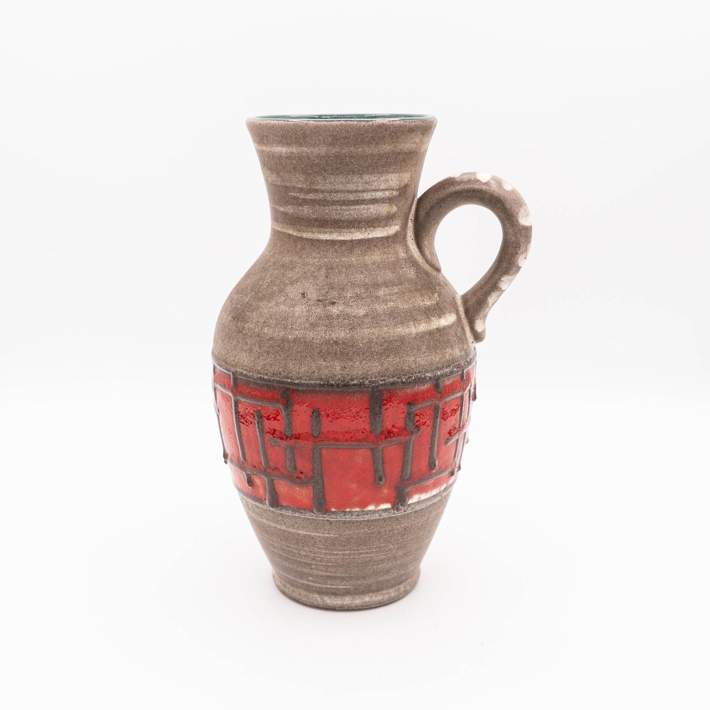 Vintage Red and Grey Vase - Carstens 1518 - 23 "Austria" - 1960s - Vase - The Vintage Tales