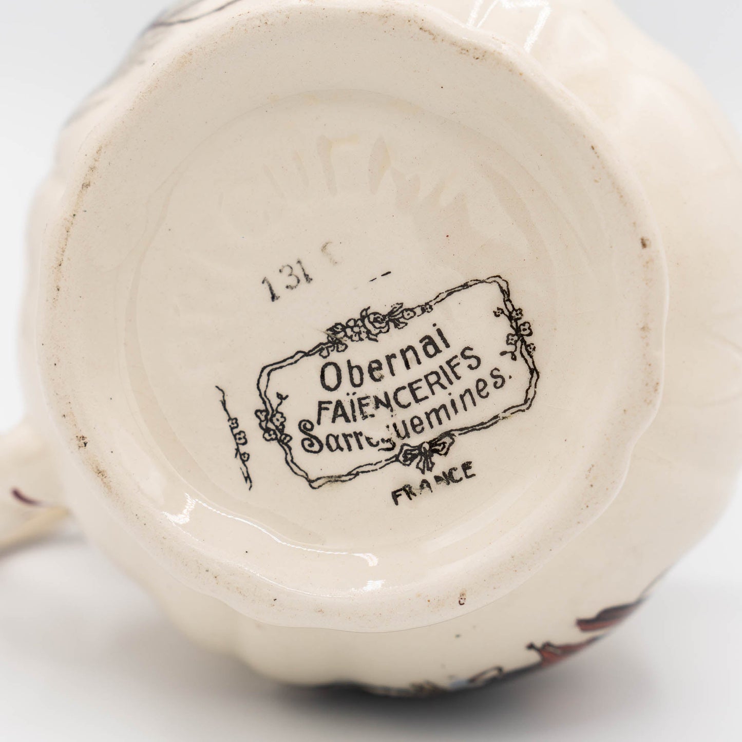 Vintage Sarreguemines Creamer - Obernai - c1940s - Creamer - The Vintage Tales