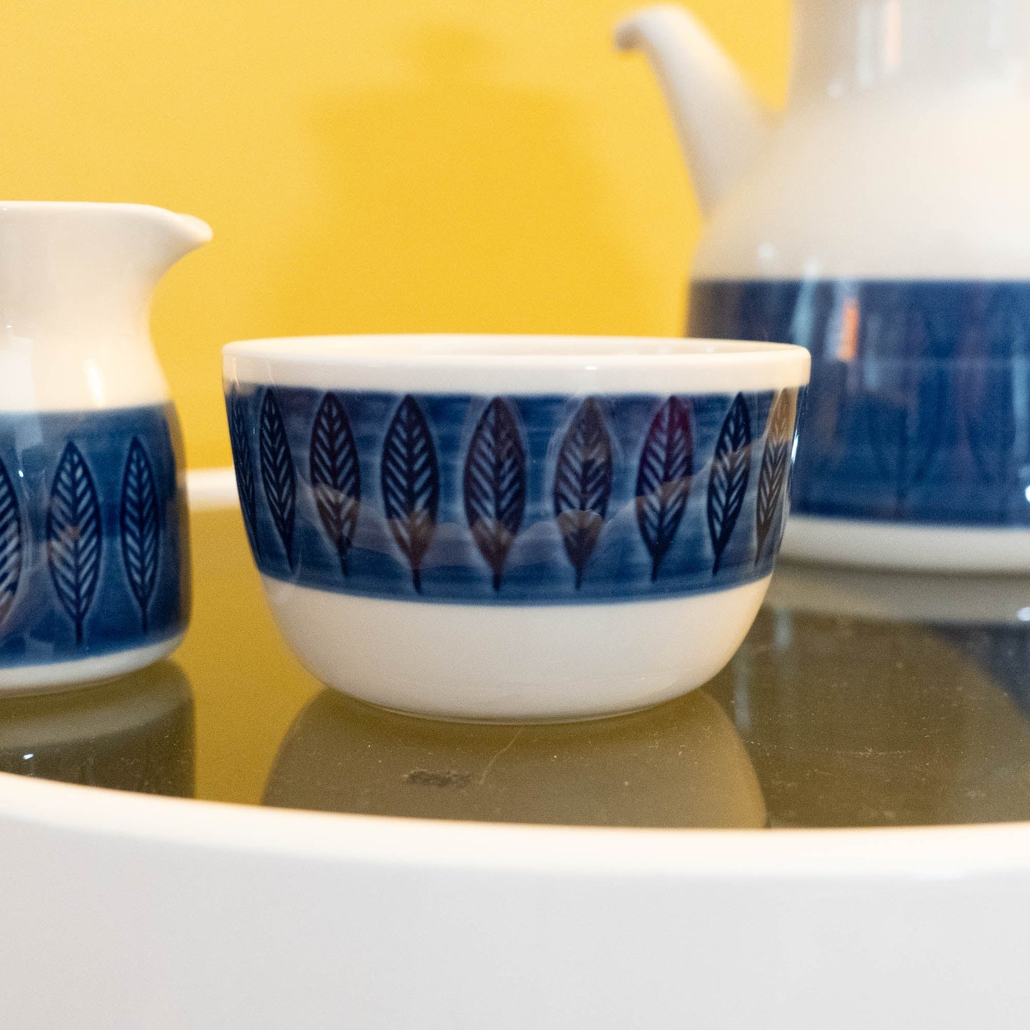Vintage Sugar Bowl & Creamer Set - Koka Blå - Rörstrand - c1950s - Sugar&Cream - The Vintage Tales