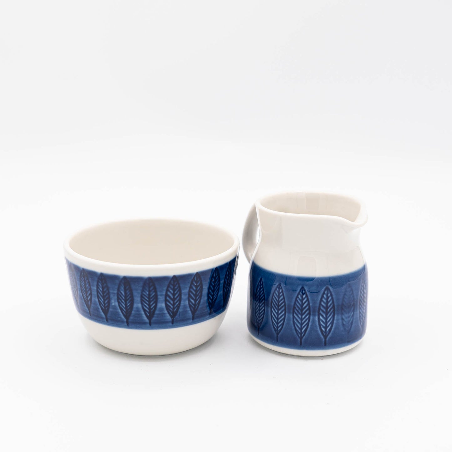 Vintage Sugar Bowl & Creamer Set - Koka Blå - Rörstrand - c1950s - Sugar&Cream - The Vintage Tales