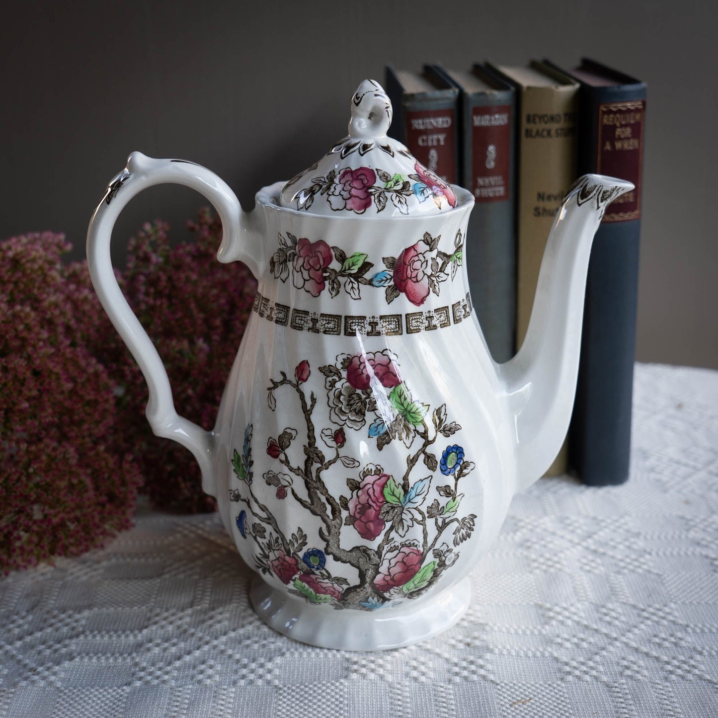 Vintage Teapot Indian Tree - Myott - 1940s - Tea Pot - The Vintage Tales