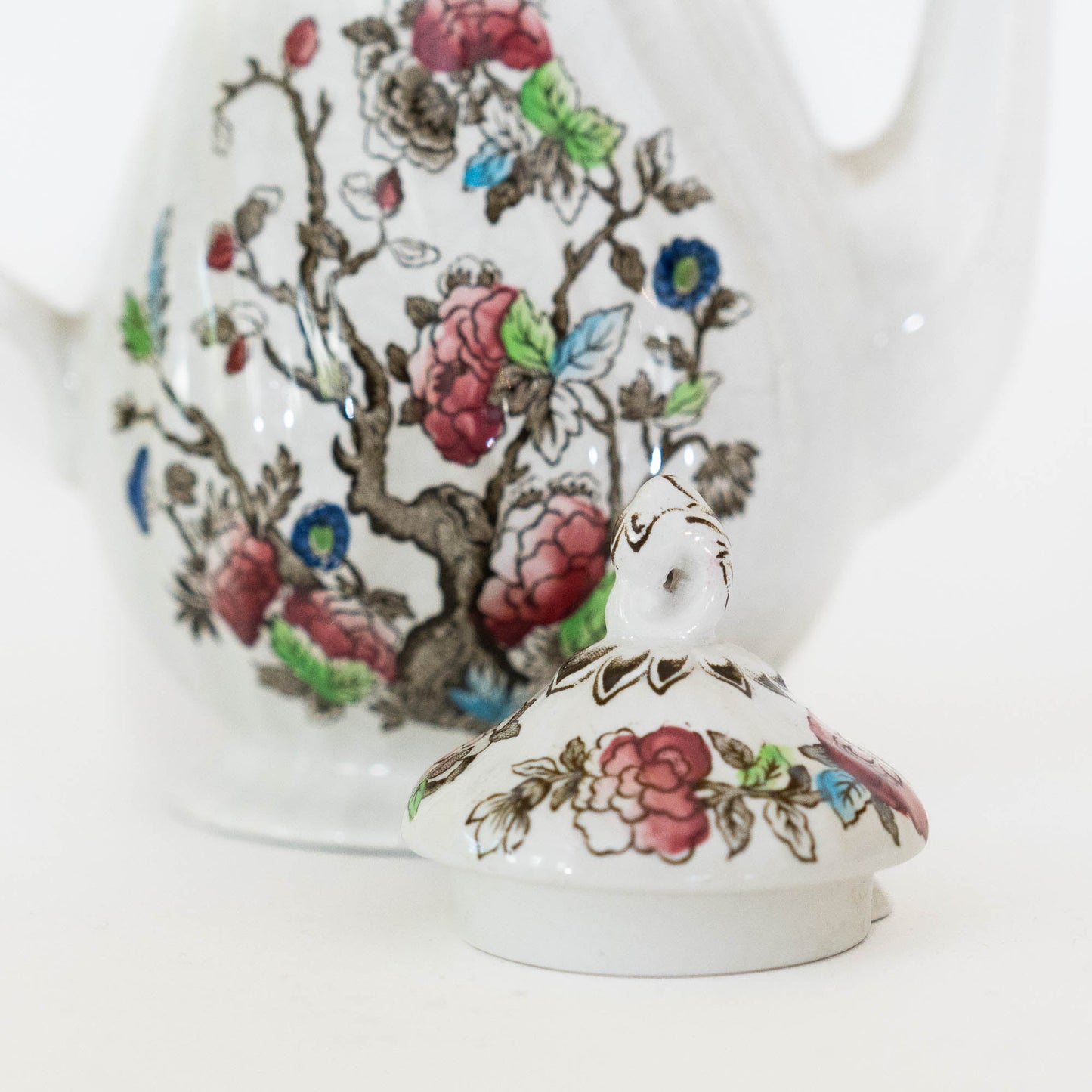 Vintage Teapot Indian Tree - Myott - 1940s - Tea Pot - The Vintage Tales