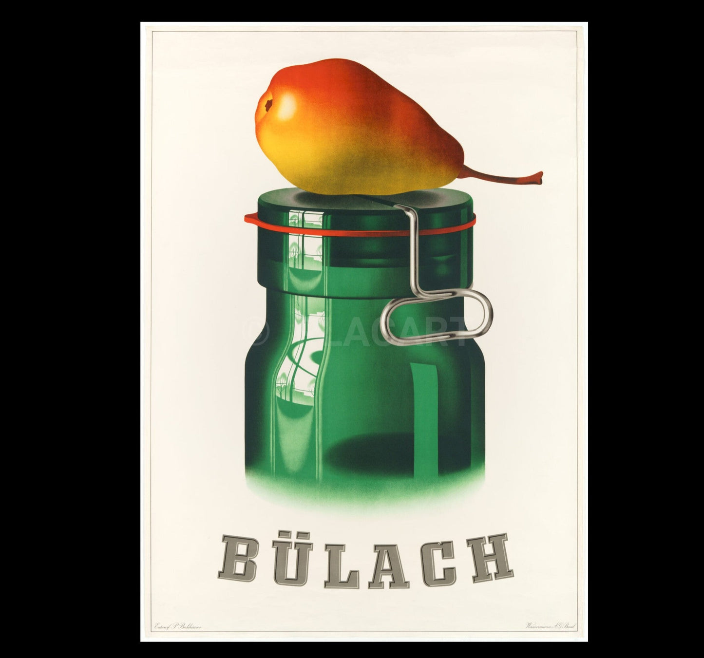 Wide Opening 1 Litre - 1940s Swiss "Bülach Glas" Preserving Jars - Storage Jar - The Vintage Tales
