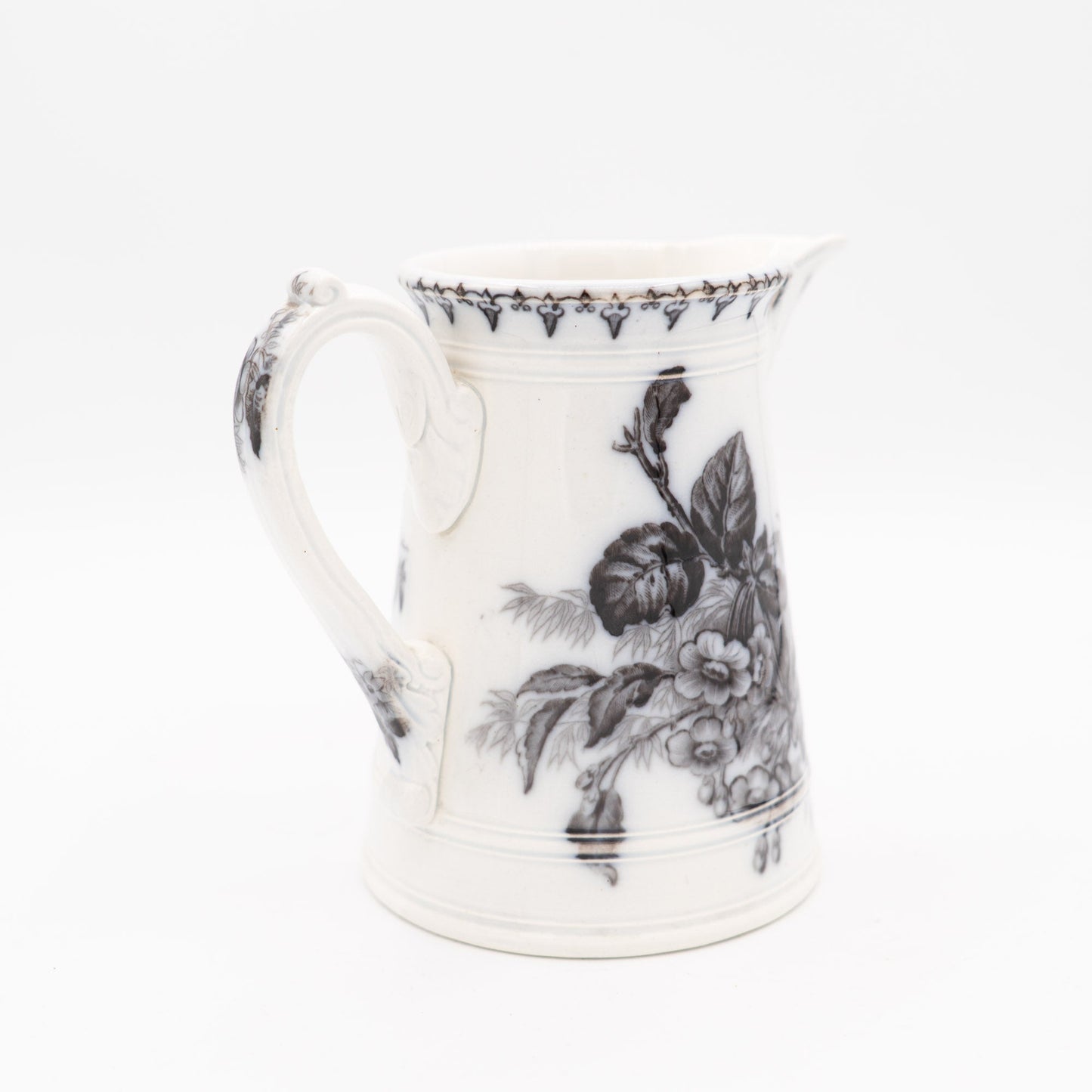 Antique French Milk Jug - “Flore" - U&C Sarreguemines - 1880s - Pitcher & Jugs - The Vintage Tales