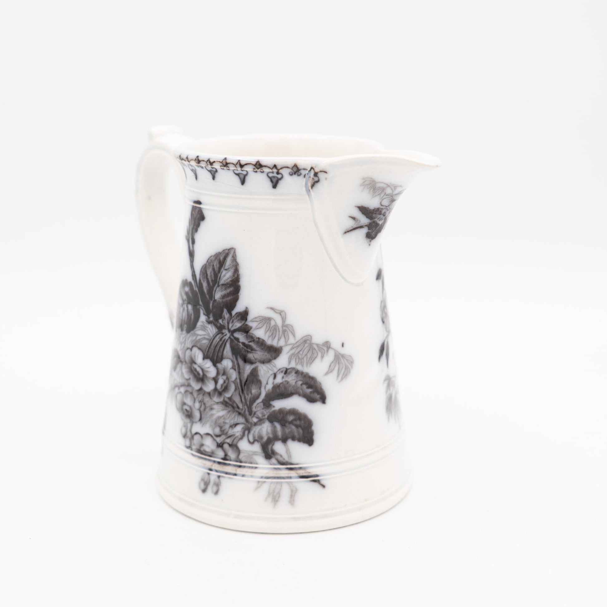 Antique French Milk Jug - “Flore" - U&C Sarreguemines - 1880s - Pitcher & Jugs - The Vintage Tales