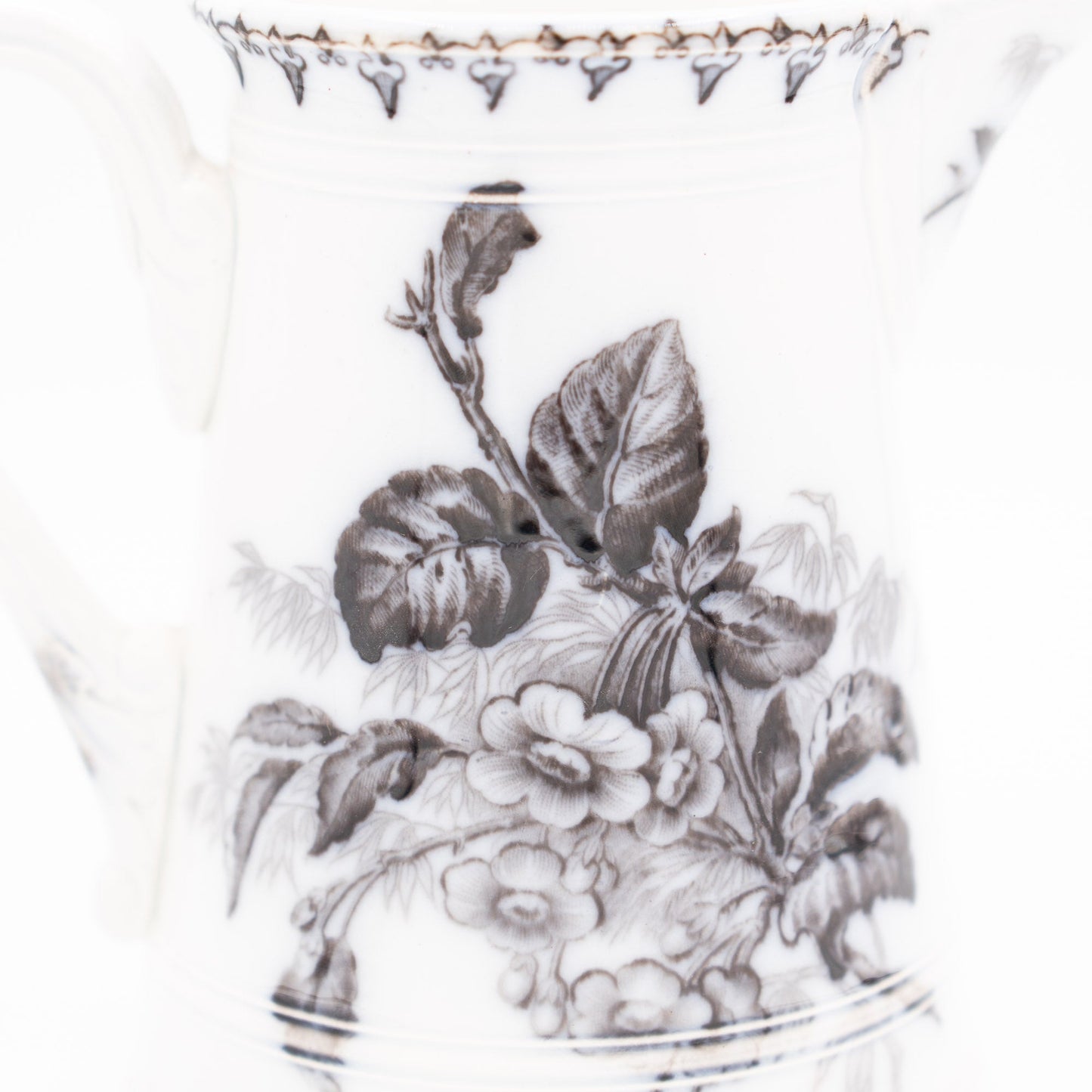 Antique French Milk Jug - “Flore" - U&C Sarreguemines - 1880s - Pitcher & Jugs - The Vintage Tales
