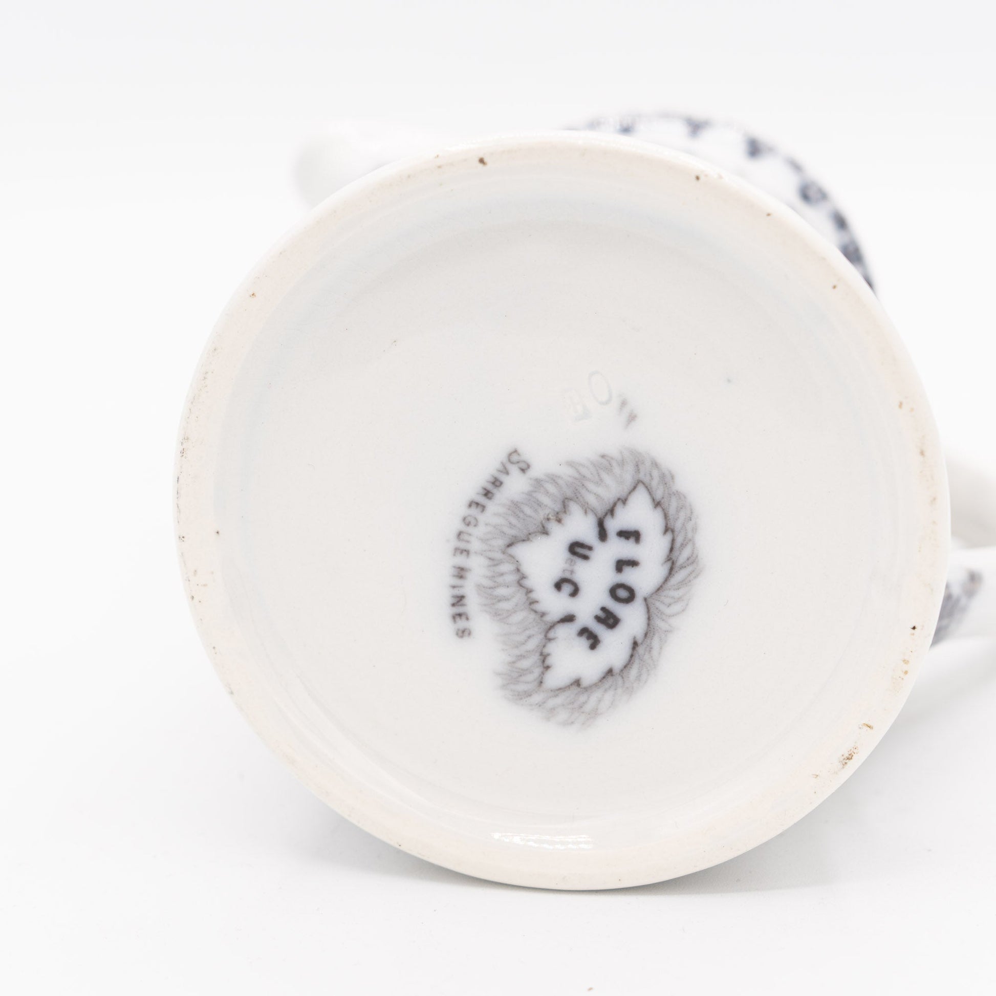 Antique French Milk Jug - “Flore" - U&C Sarreguemines - 1880s - Pitcher & Jugs - The Vintage Tales