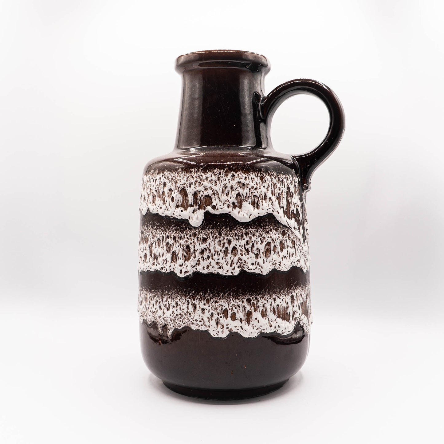 Brown Fat Lava Floor Vase - Scheurich 408 - 40 - 1970s - Floor Vase - The Vintage Tales