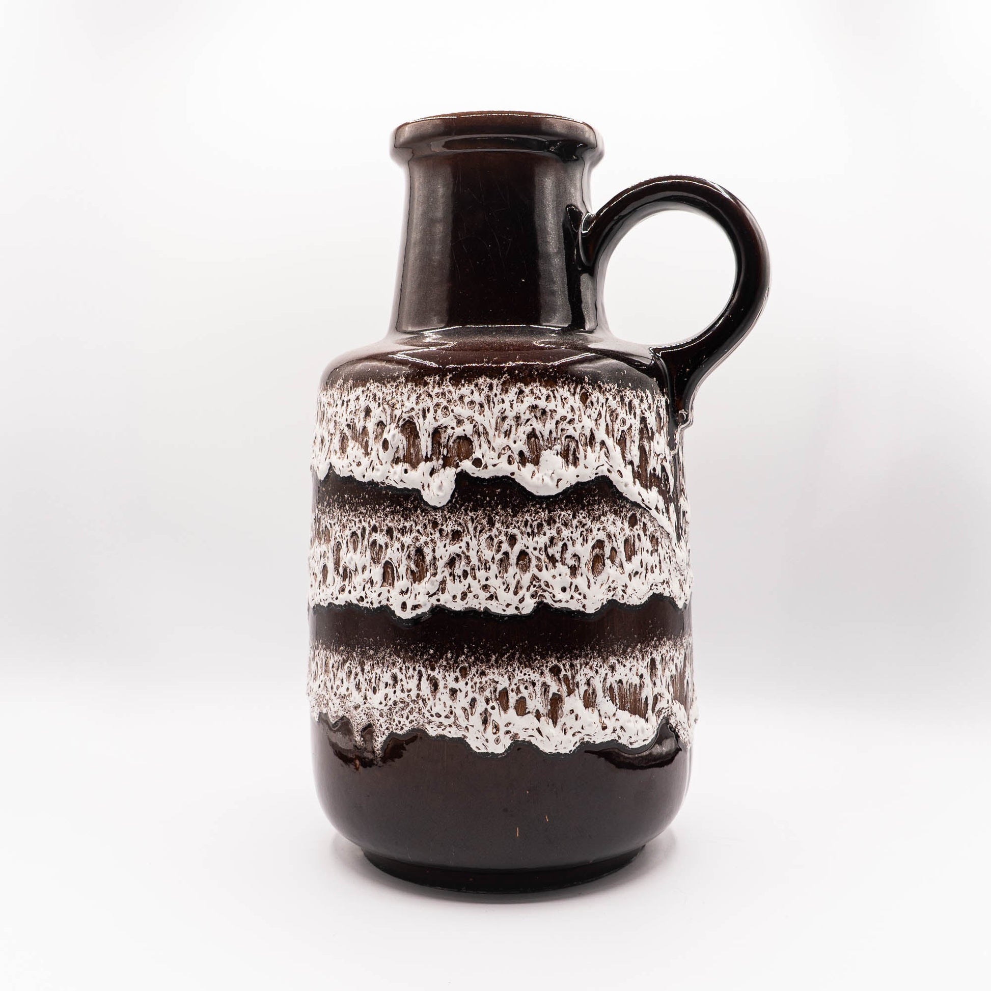 Brown Fat Lava Floor Vase - Scheurich 408 - 40 - 1970s - Floor Vase - The Vintage Tales