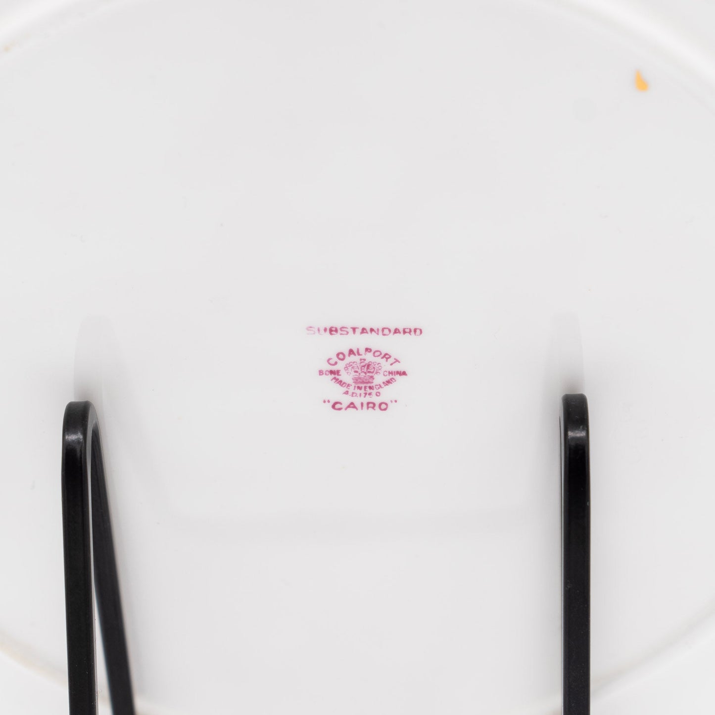 Coalport “Cairo” Plate – Pink Transferware with Gilt Rim – c. 1930–1950 - Cake Plate - The Vintage Tales