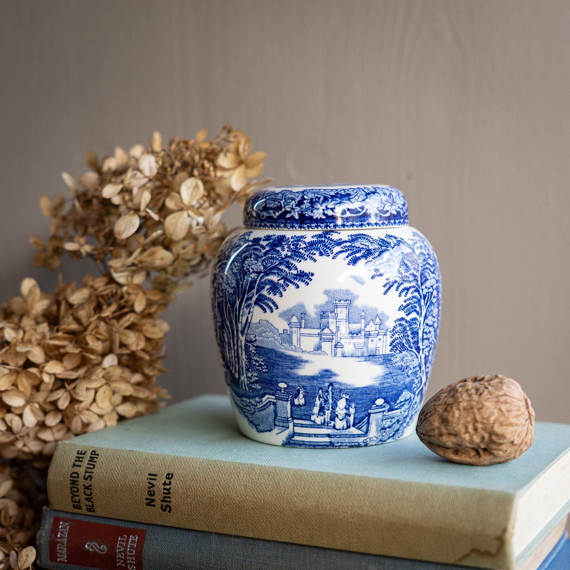 Elegant Tea & Ginger Jar - Vista - Mason's - c1940s - Tea&GingerJars - The Vintage Tales
