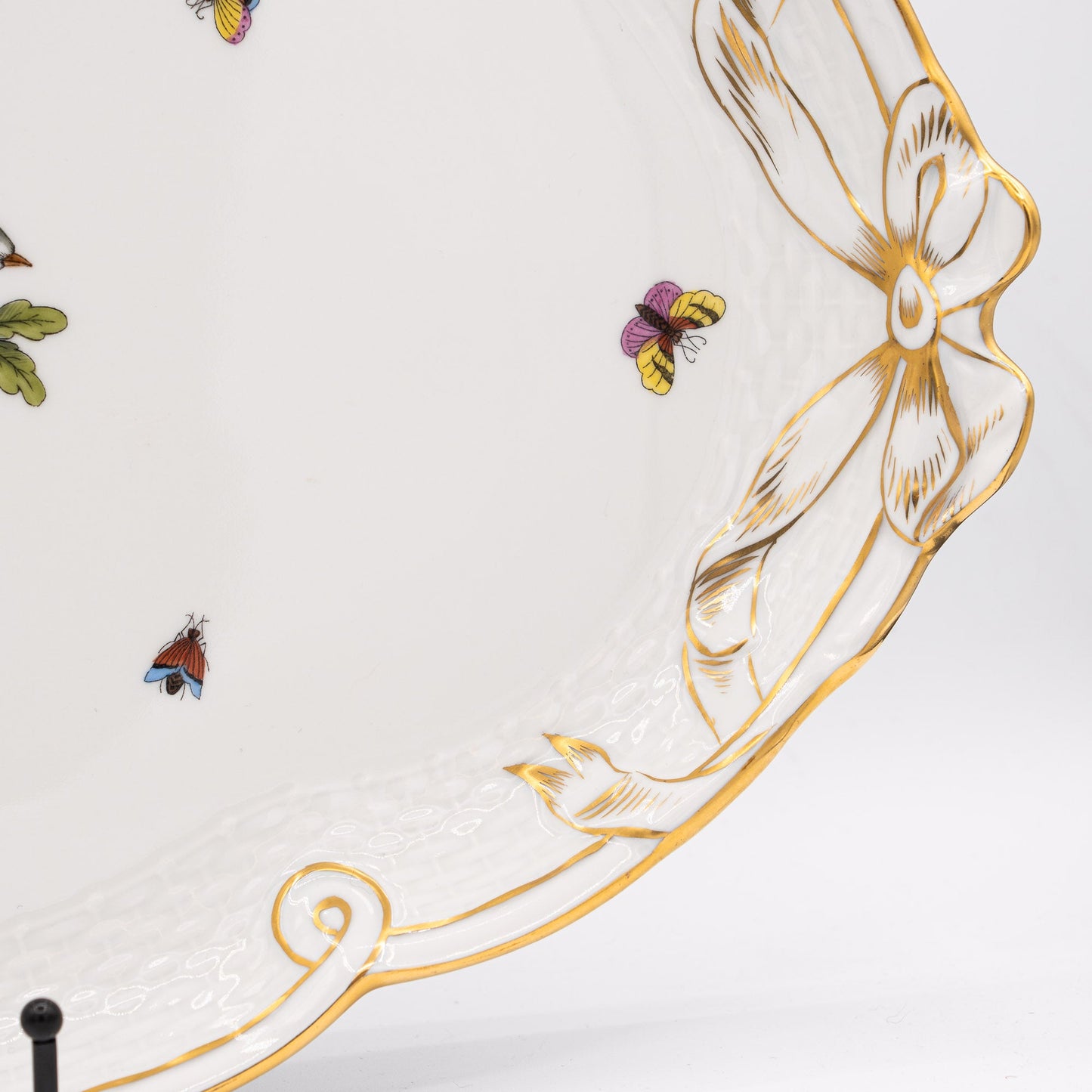 Fabulous "Rothschild Bird" Platter - Herend / Hungary - 1960s to 1980s - Serving Plate - The Vintage Tales