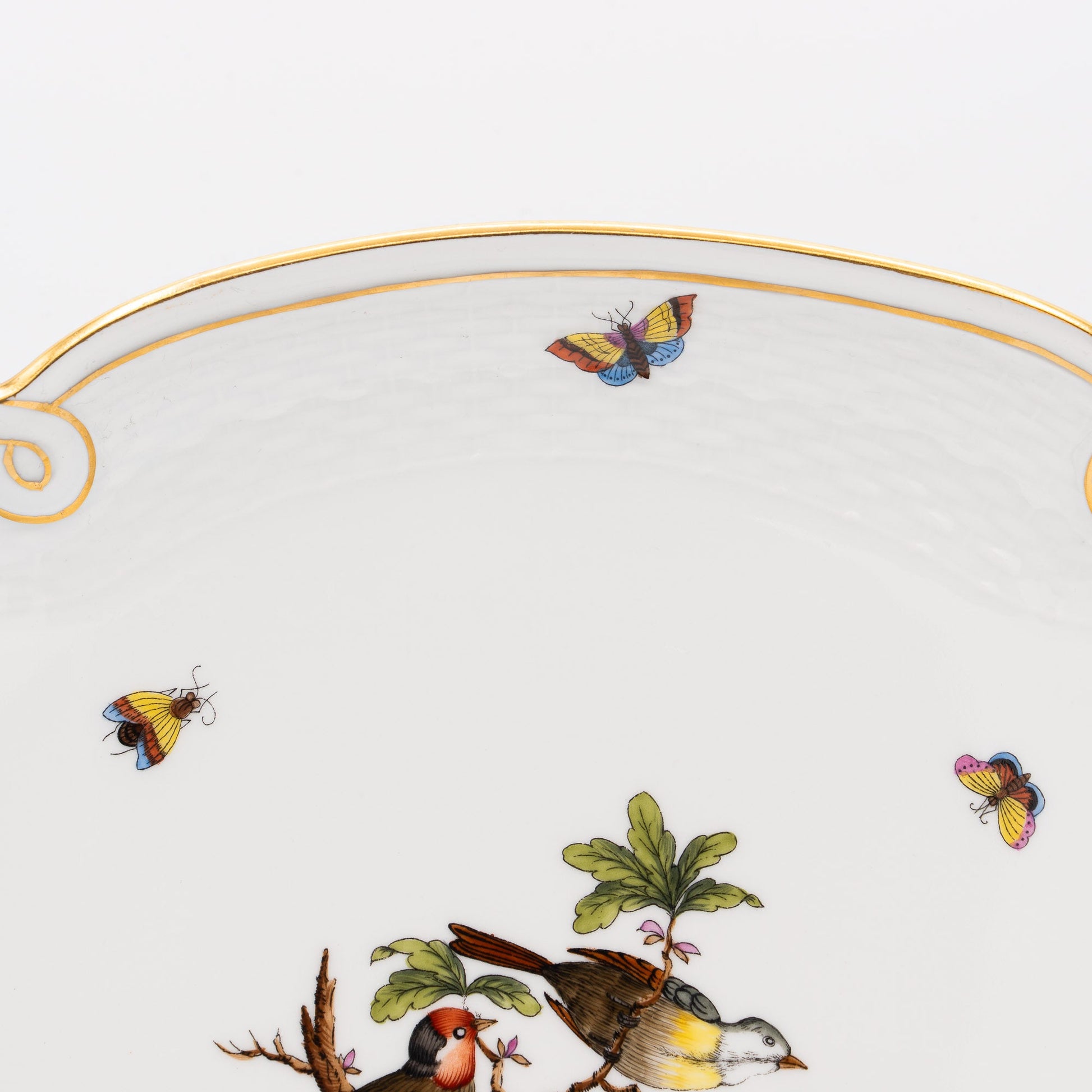 Fabulous "Rothschild Bird" Platter - Herend / Hungary - 1960s to 1980s - Serving Plate - The Vintage Tales