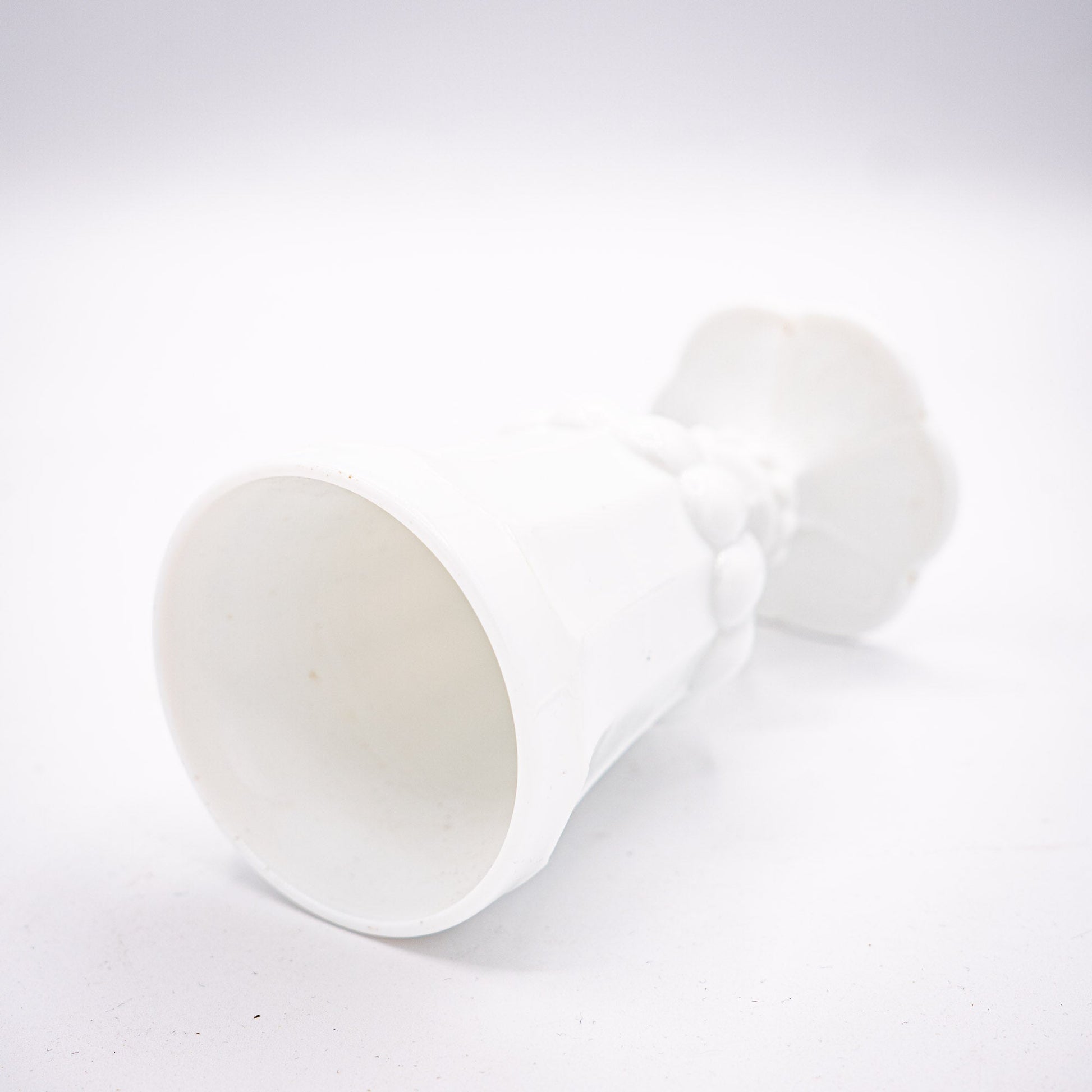 French Opaline Chalice Vase (Lobed & Beaded) – 1910s - Vase - The Vintage Tales