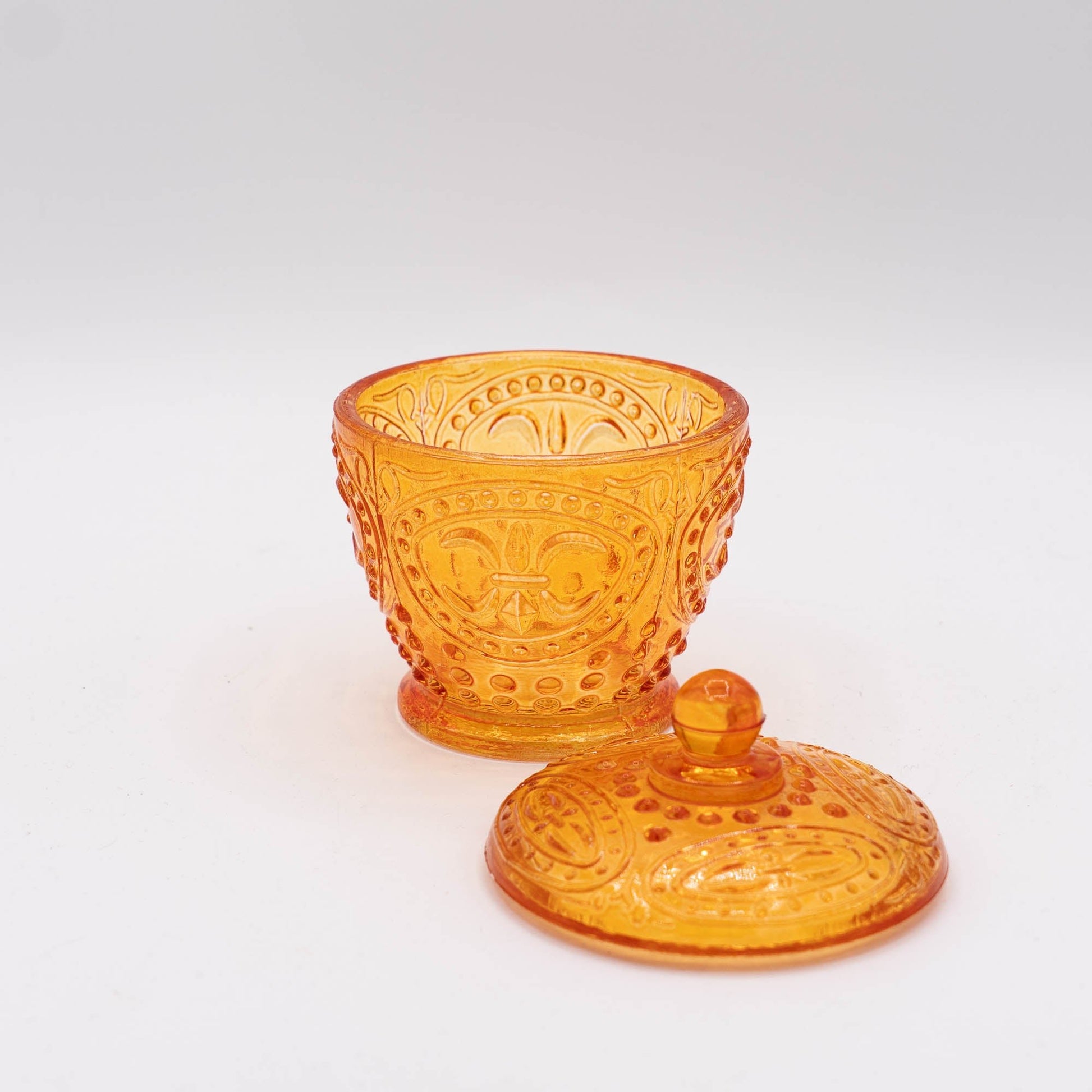 Marigold Candy Jar - Imperial Co. Glass - 1960s - The Vintage Tales