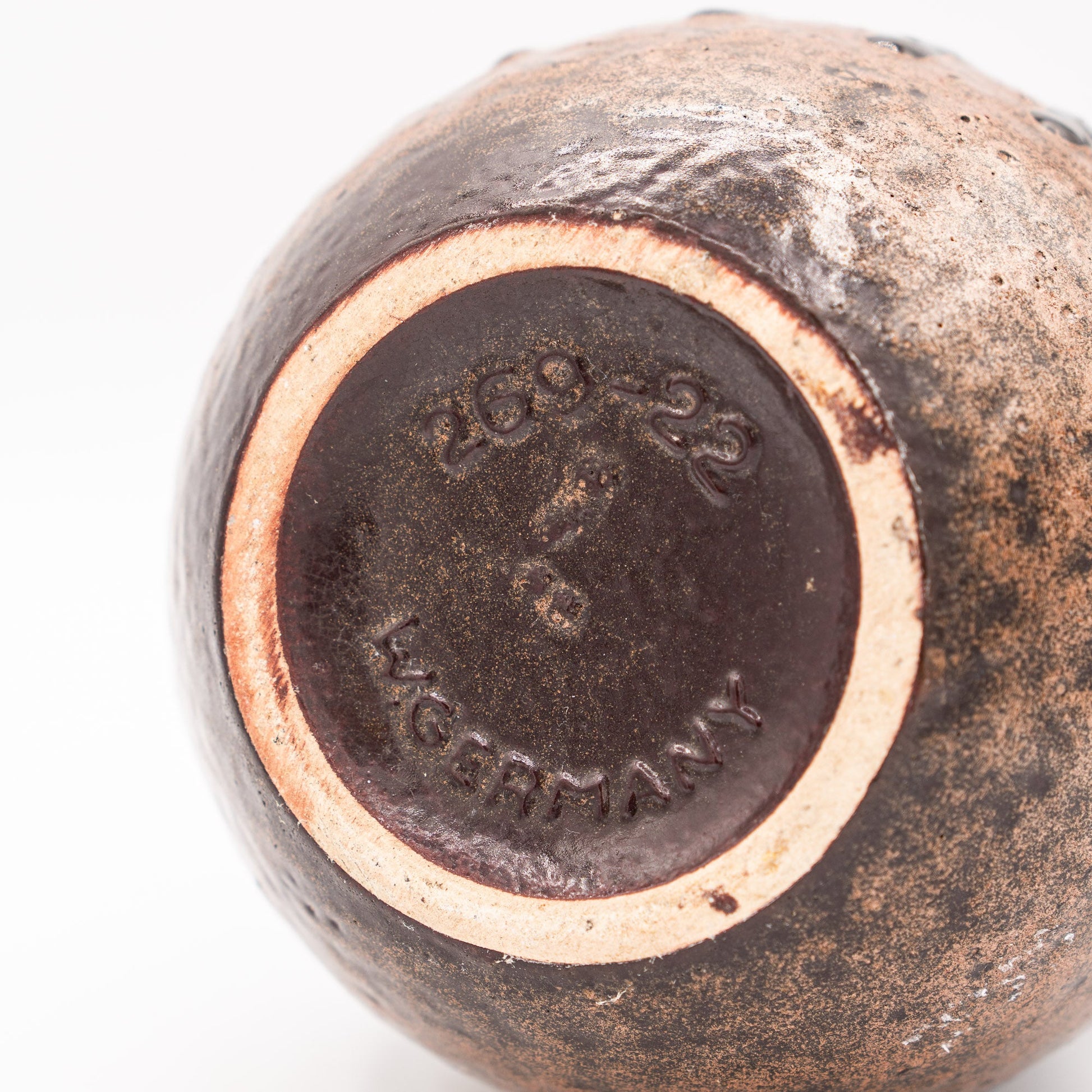 Orange Band & Black Lava Drip - Scheurich 269 - 22 - West Germany, 1970s - Vase - The Vintage Tales