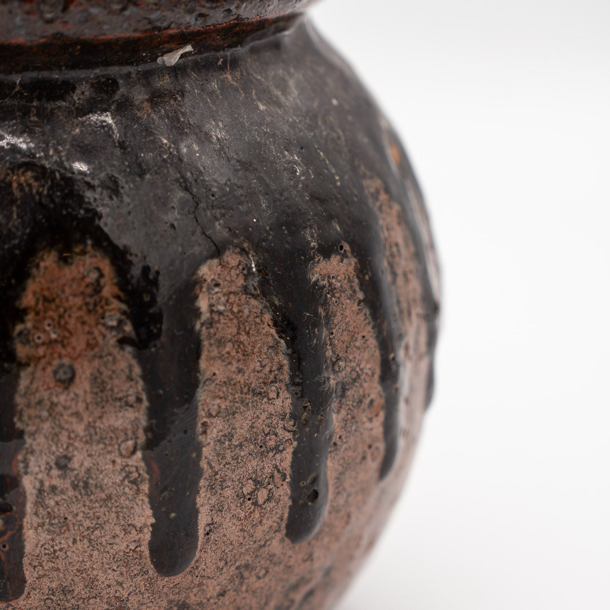 Orange Band & Black Lava Drip - Scheurich 269 - 22 - West Germany, 1970s - Vase - The Vintage Tales