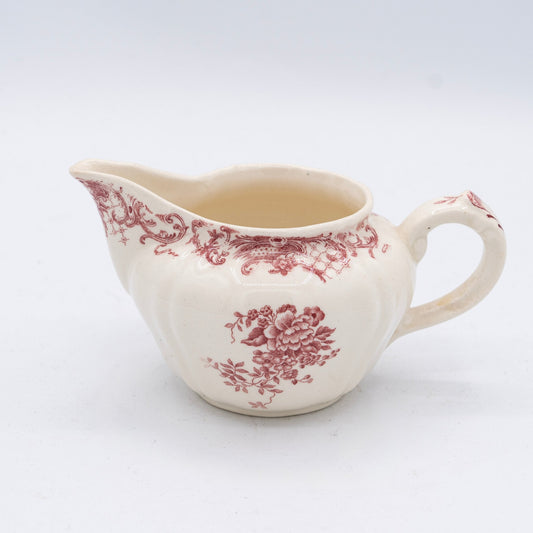 Pink Floral Transferware Creamer "Valeria" - Villeroy & Boch - 1920s - Creamer - The Vintage Tales