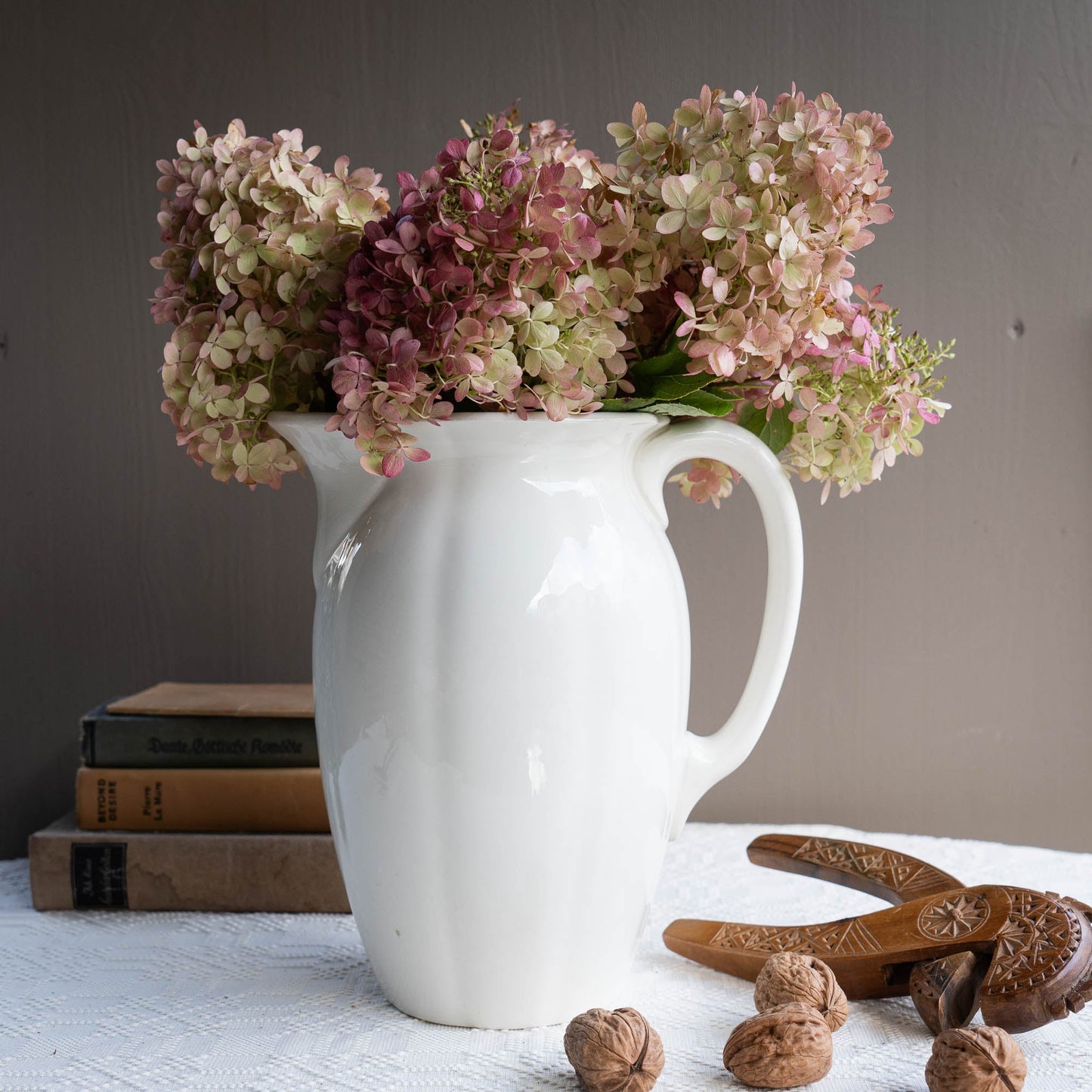 Rare Antique Large Ironstone Pitcher - Villeroy & Boch - c1920s - Pitcher & Jugs - The Vintage Tales