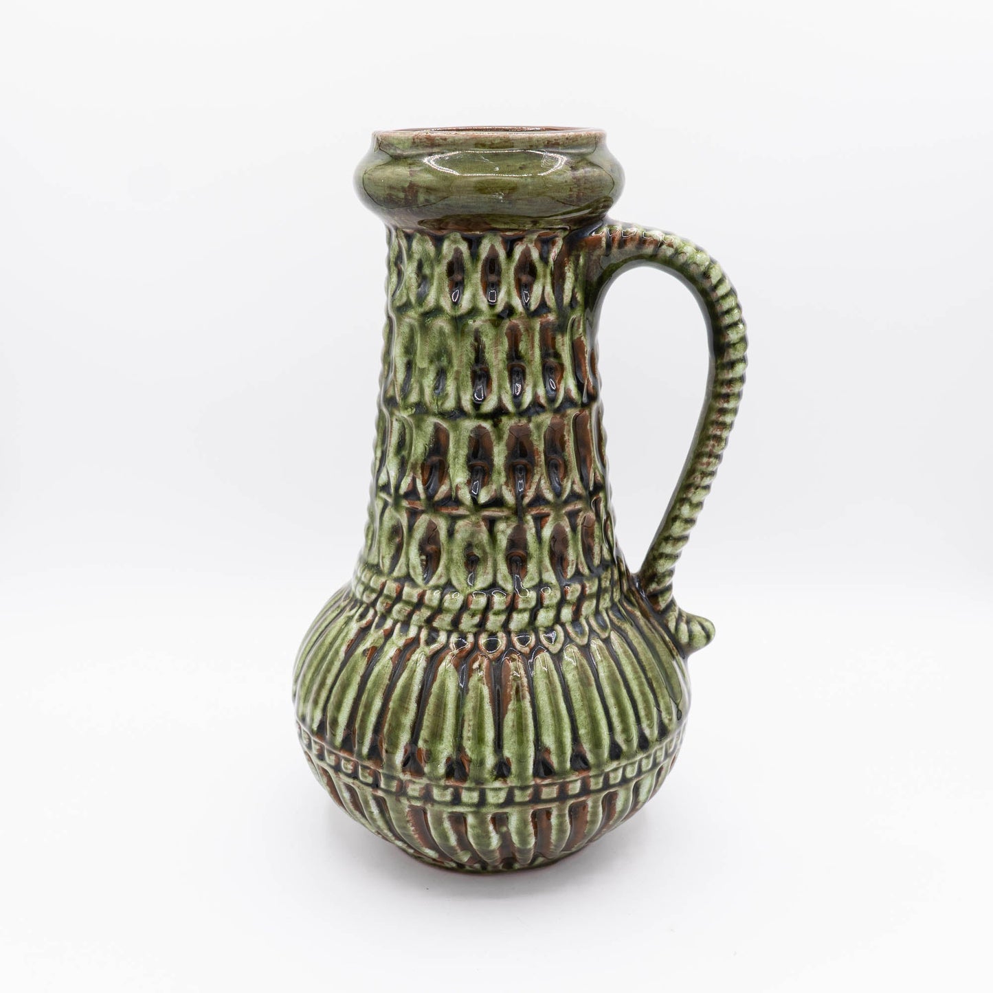 Rare Mid - Century Tall Green Vase - Carstens Tönnieshof - Form 7166 - 30 - The Vintage Tales