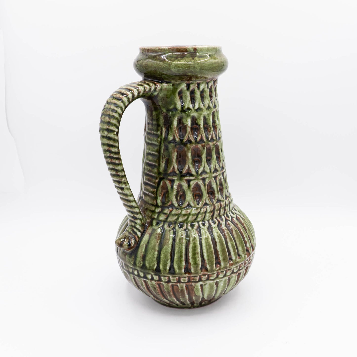 Rare Mid - Century Tall Green Vase - Carstens Tönnieshof - Form 7166 - 30 - The Vintage Tales