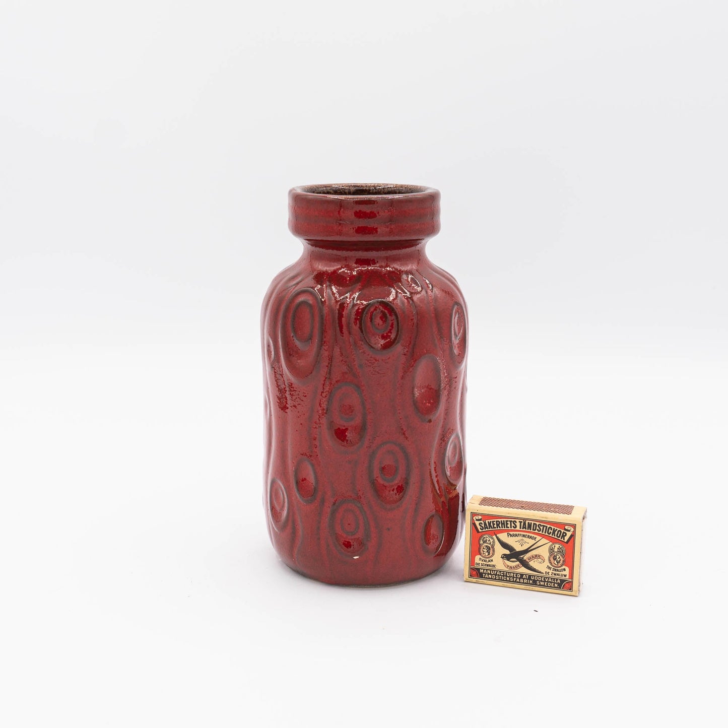 Red "Onion" or "Amsterdam" Vase - Scheurich - Form 285 - 15 - c1970s - Vase - The Vintage Tales