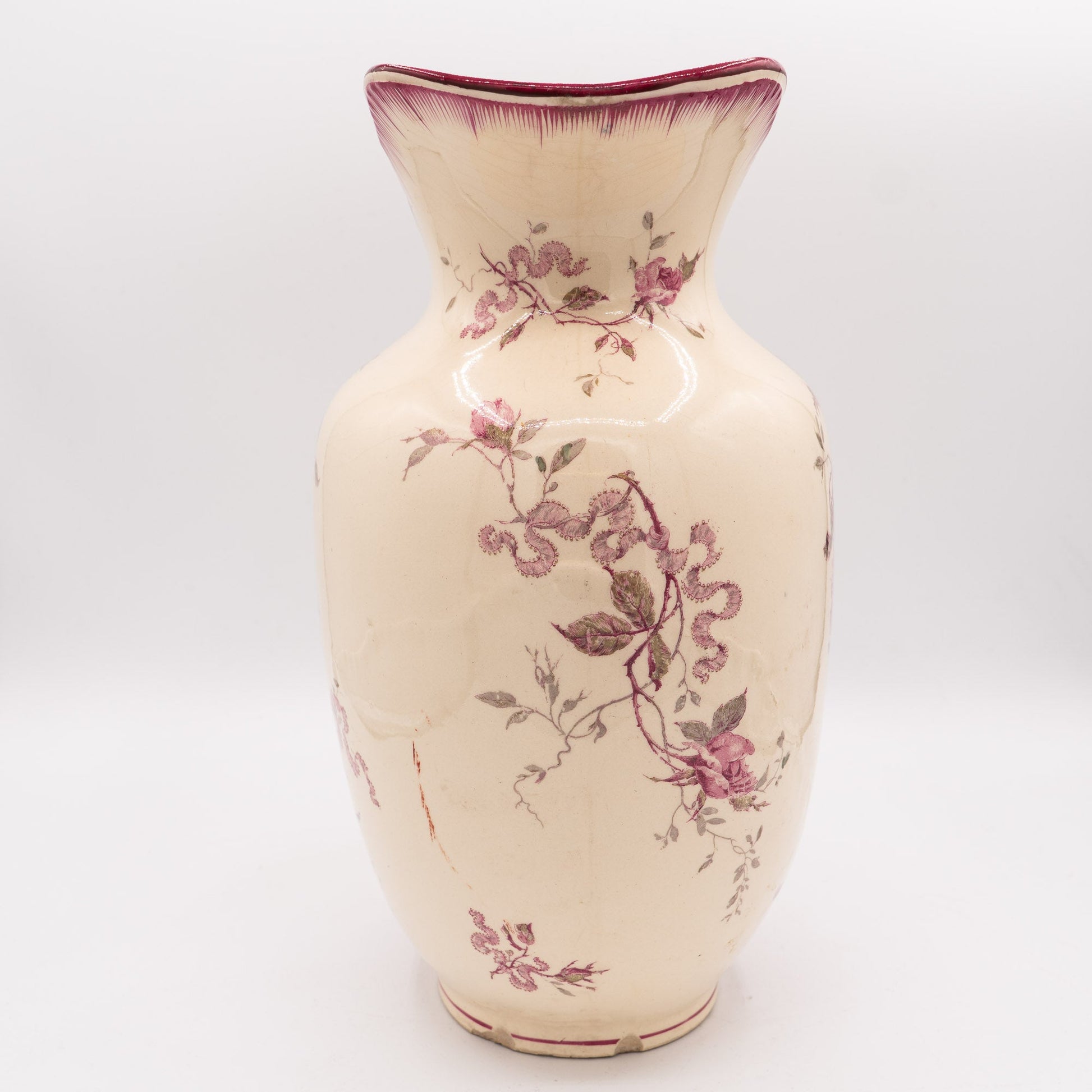 Sarreguemines “Versailles” Ewer – Utzschneider & Cie - 1900s - Pitcher & Jugs - The Vintage Tales