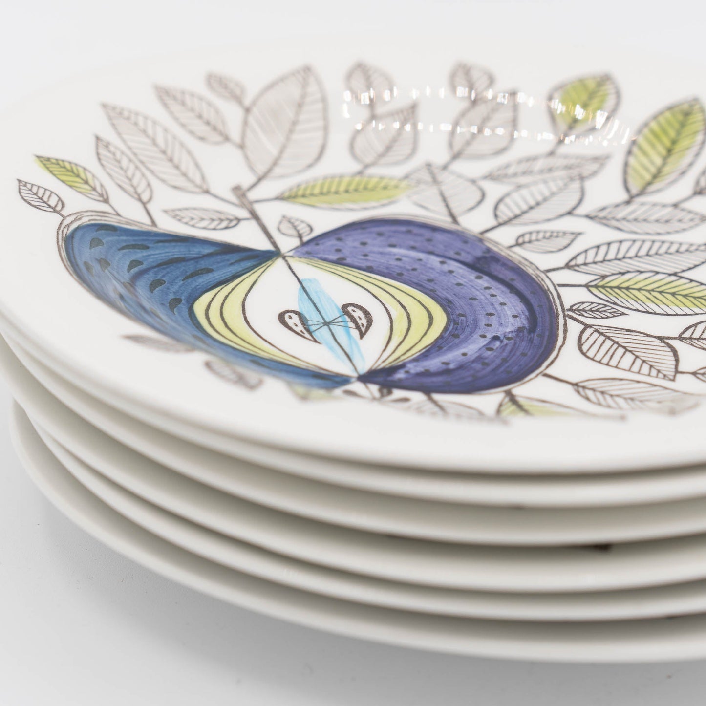 Set of Six Vintage Small Plate - Eden - Rörstrand - c1960 - Dinner Plate - The Vintage Tales