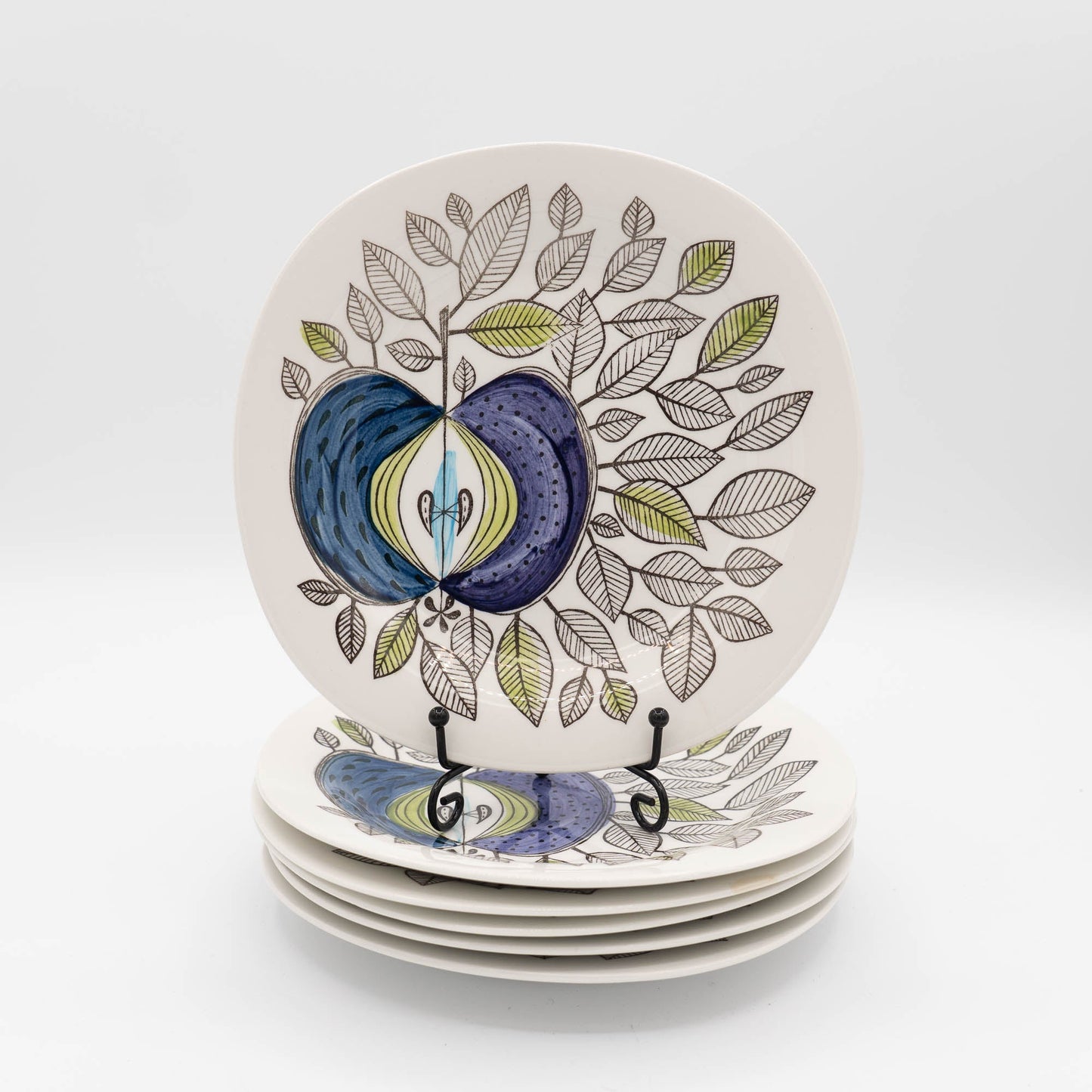 Set of Six Vintage Small Plate - Eden - Rörstrand - c1960 - Dinner Plate - The Vintage Tales