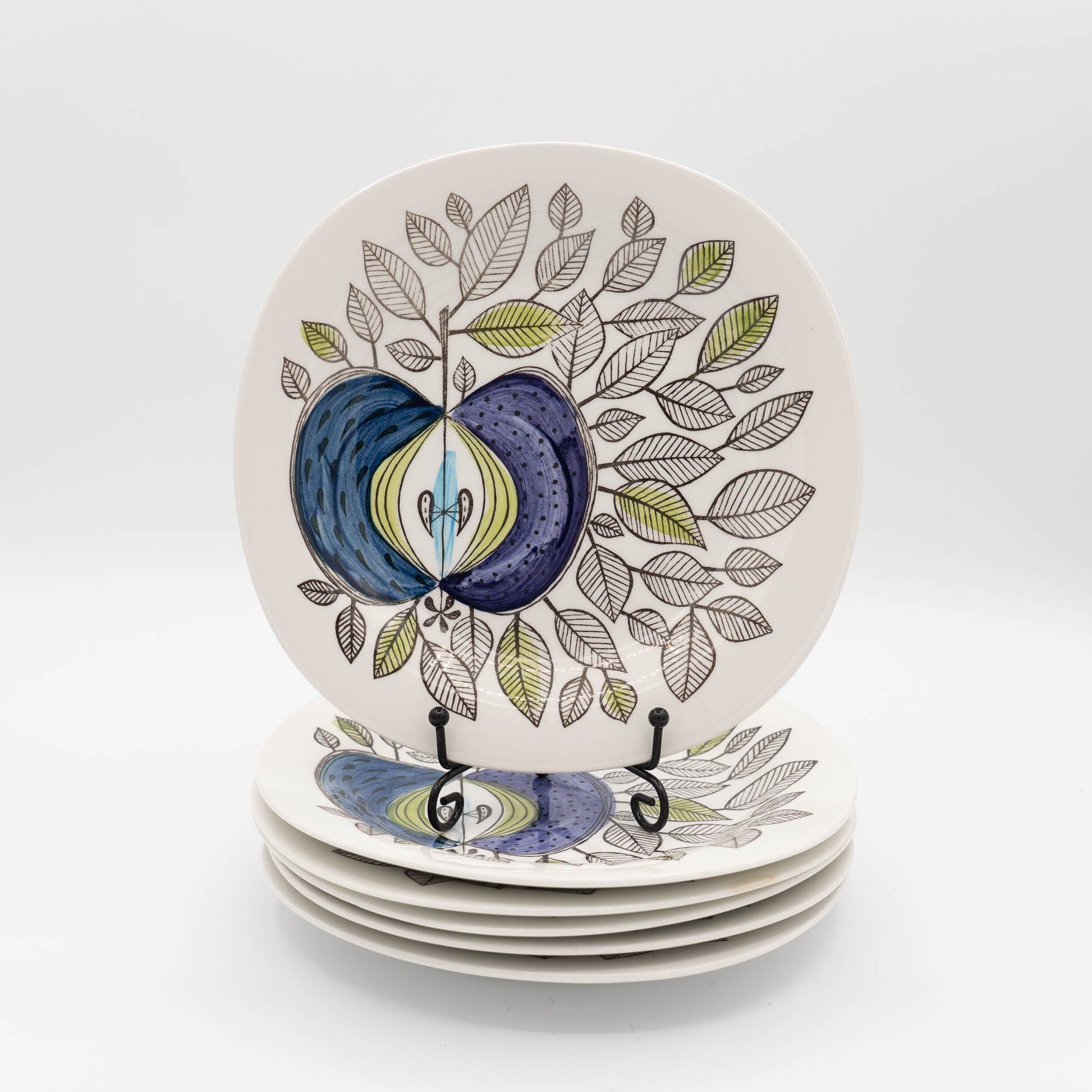 Set of Six Vintage Small Plate - Eden - Rörstrand - c1960 - Dinner Plate - The Vintage Tales