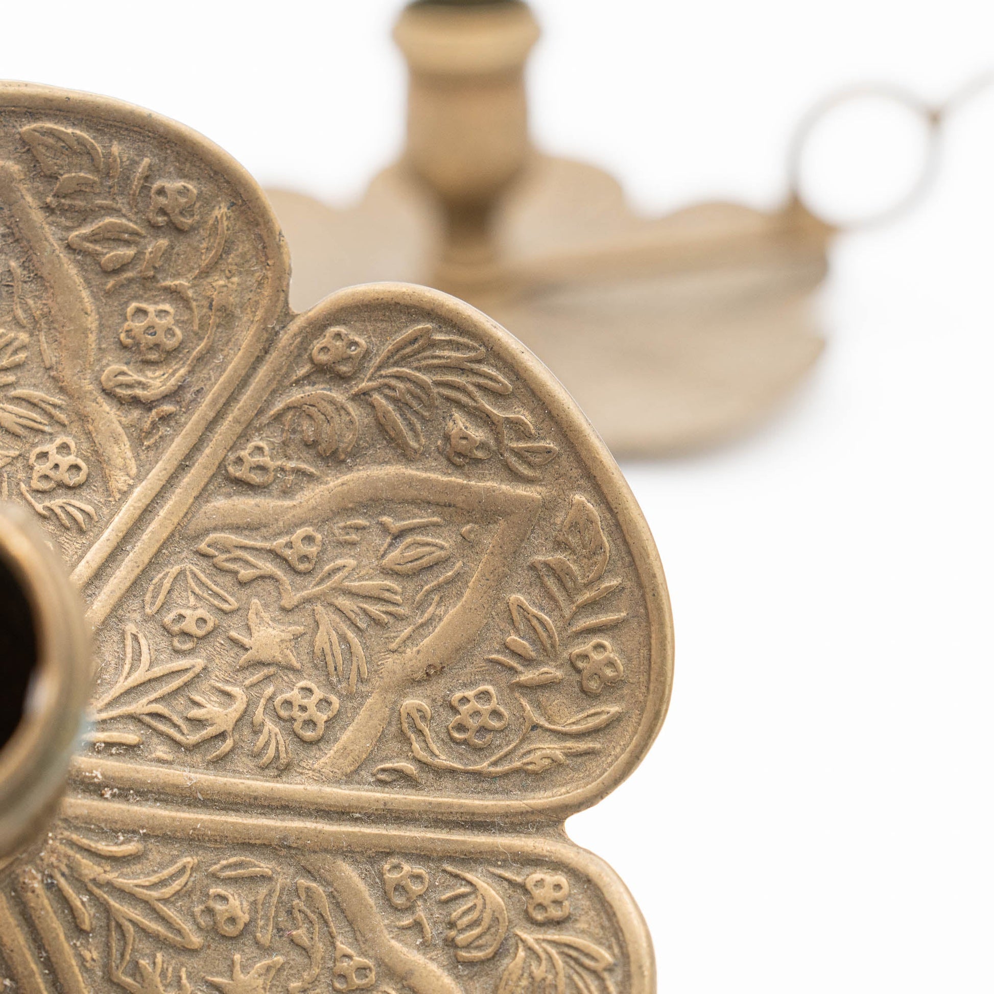 Set of Two Brass Candleholders - Italy - Early 20th Century - candle holder - The Vintage Tales