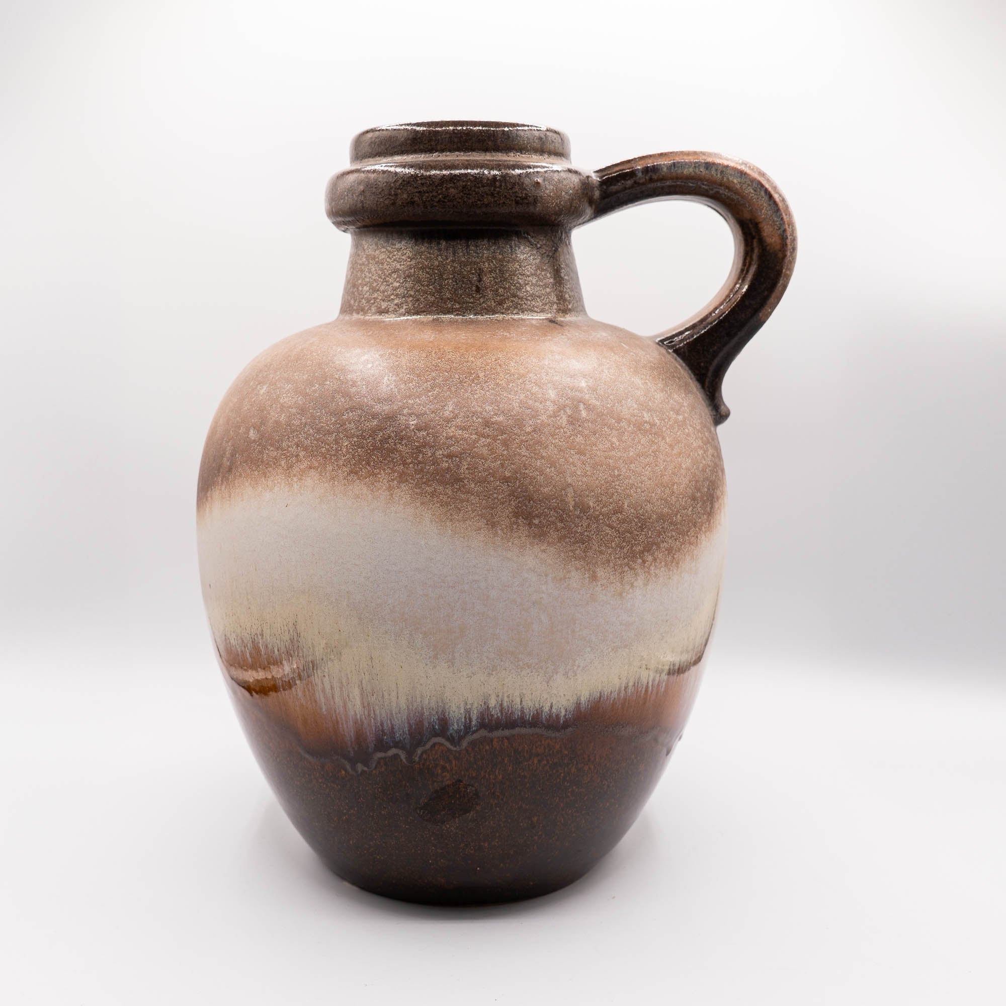 Stunning and heavy Mid-Century Brown Floor Vase - Scheurich - Form 486 ...