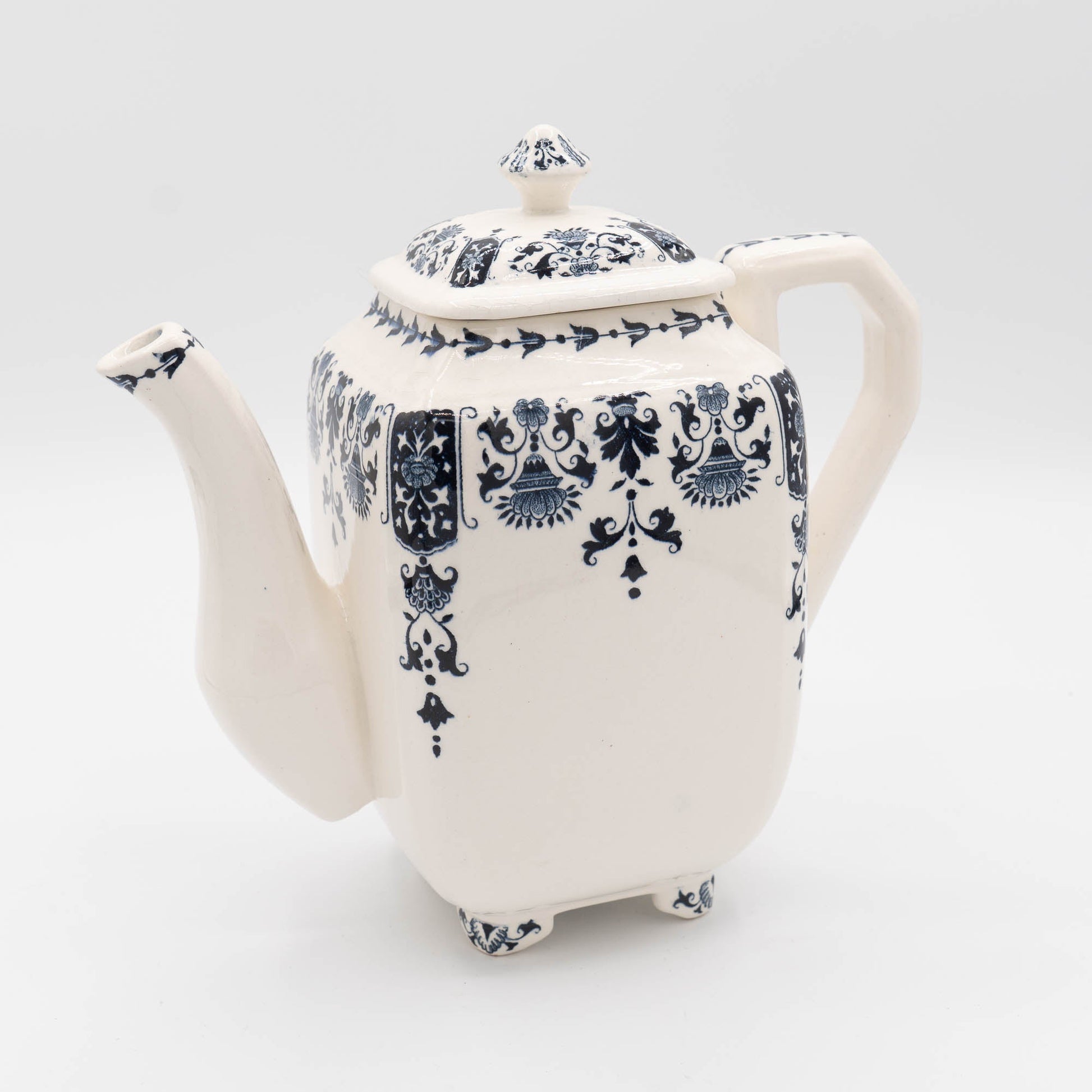Vintage Blue & White Coffee Pot - A 1150 - Gien - c1970s - Coffee Pot - The Vintage Tales