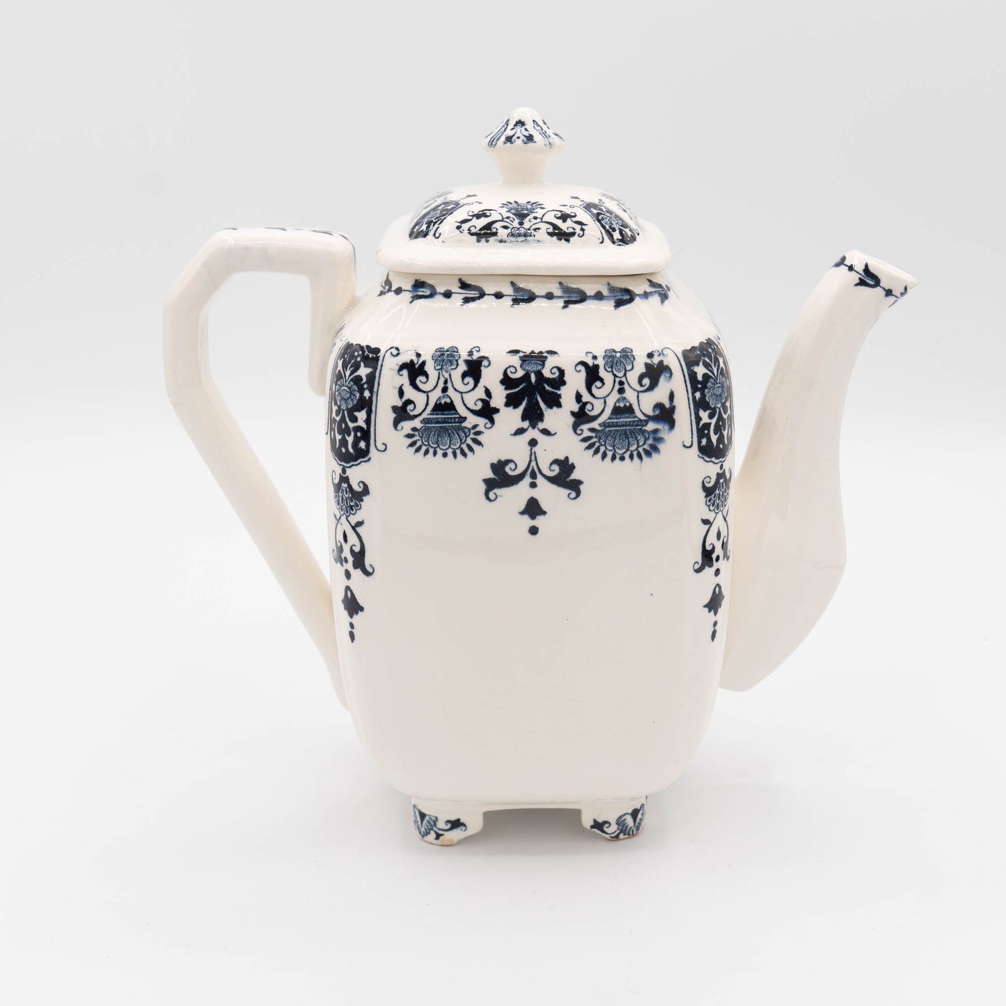 Vintage Blue & White Coffee Pot - A 1150 - Gien - c1970s - Coffee Pot - The Vintage Tales