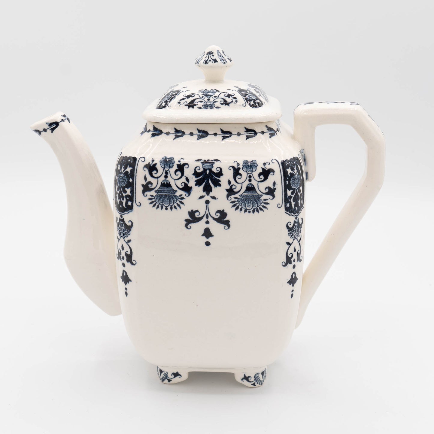 Vintage Blue & White Coffee Pot - A 1150 - Gien - c1970s - Coffee Pot - The Vintage Tales
