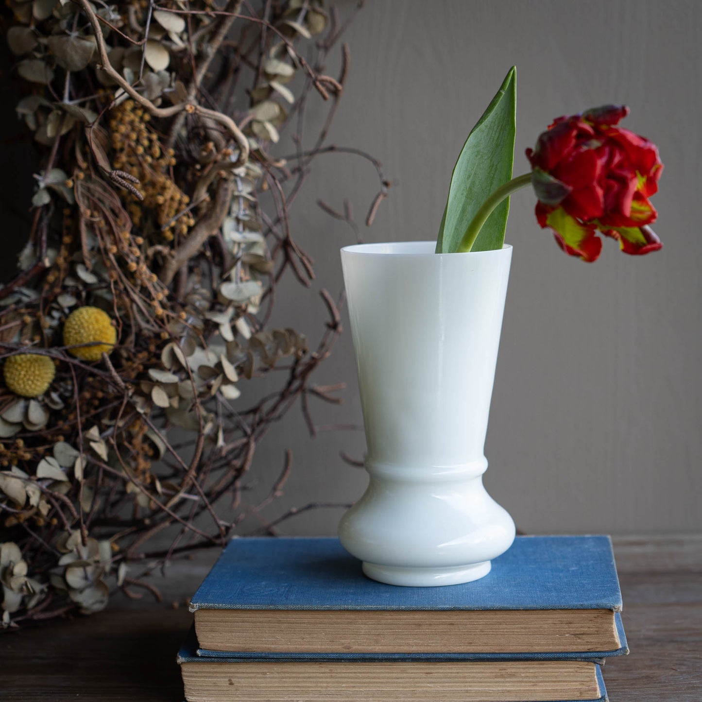 Vintage French Art Deco Opaline Vase - 1920s - The Vintage Tales