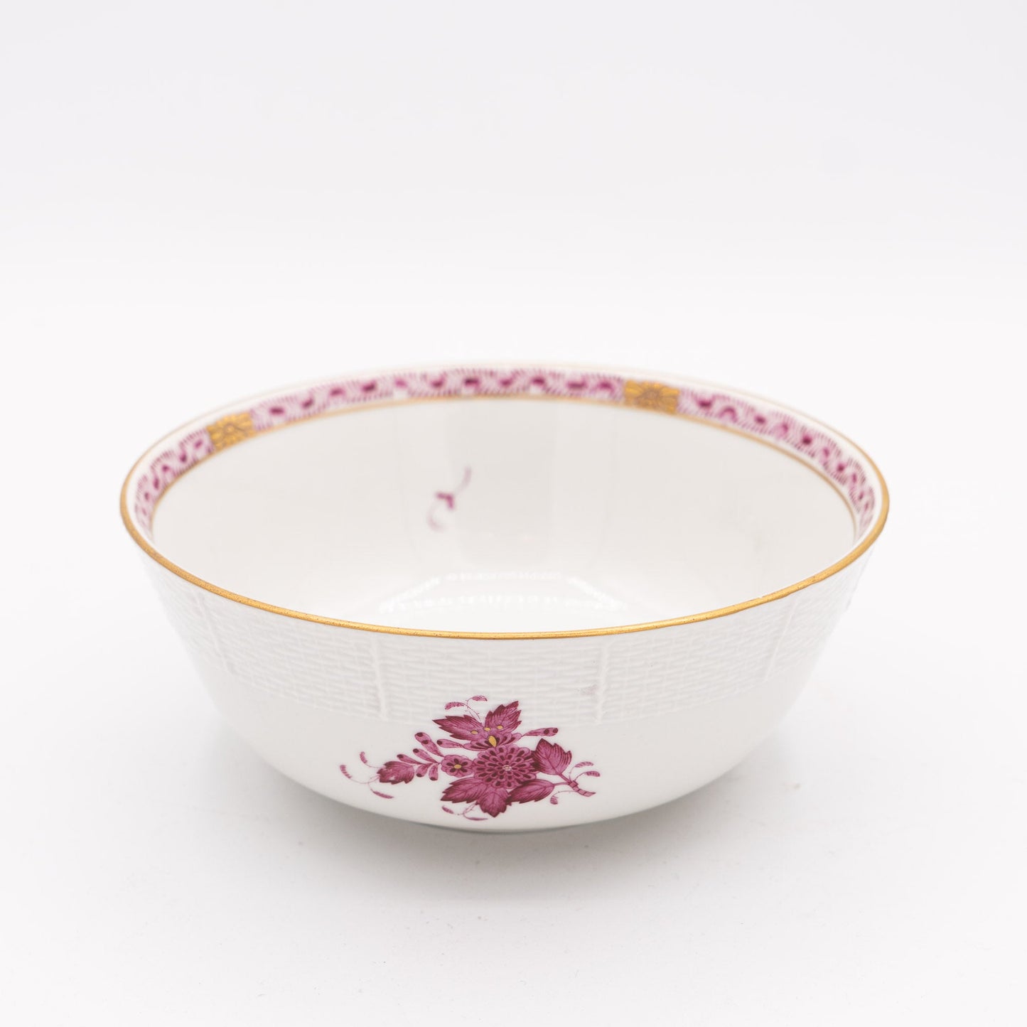 Vintage "Pink Apponyi" Bowl - Herend / Hungary - Bowl - The Vintage Tales