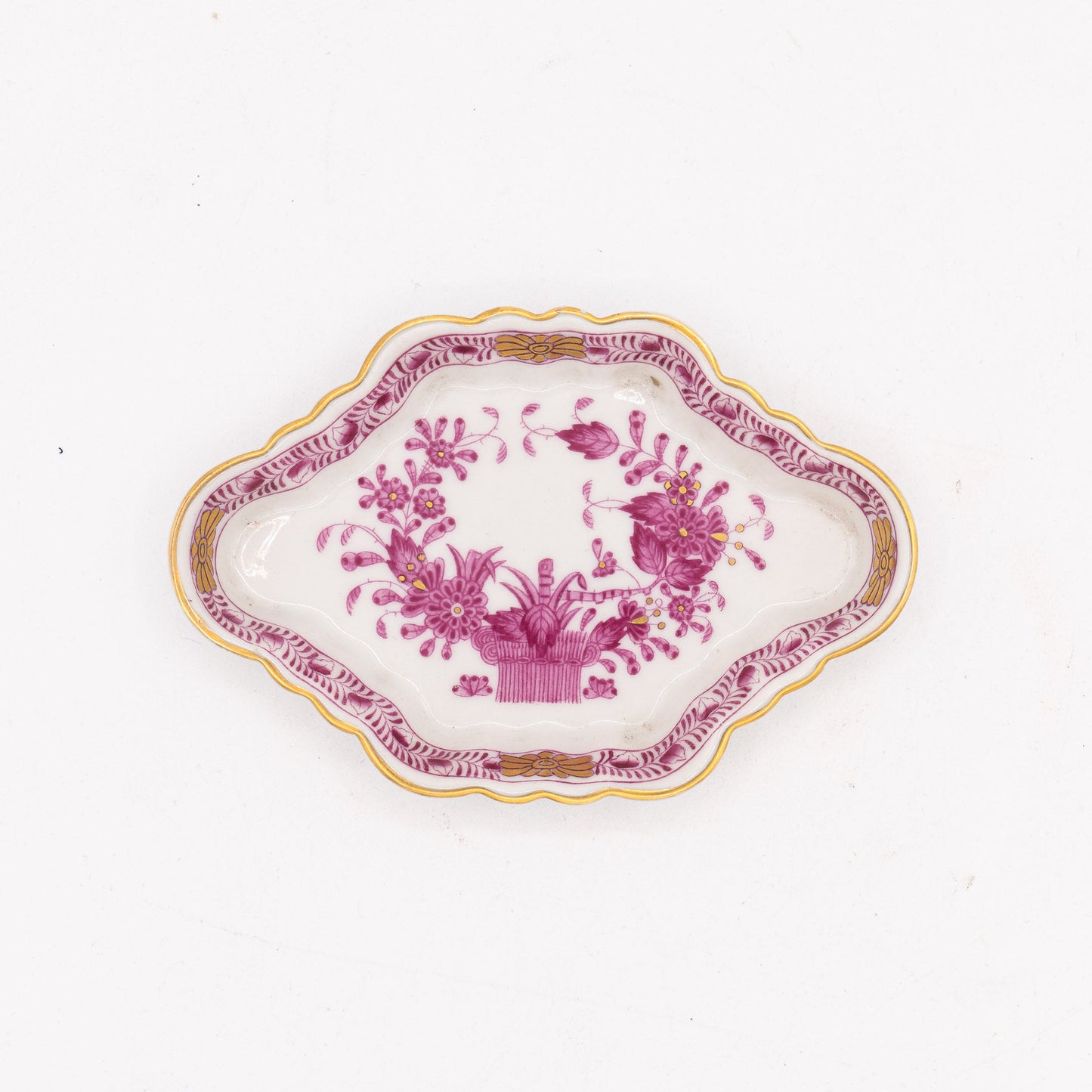 Vintage “Pink Apponyi” Pin/Trinket Dish – Herend, Hungary - Accents & Collectibles - The Vintage Tales