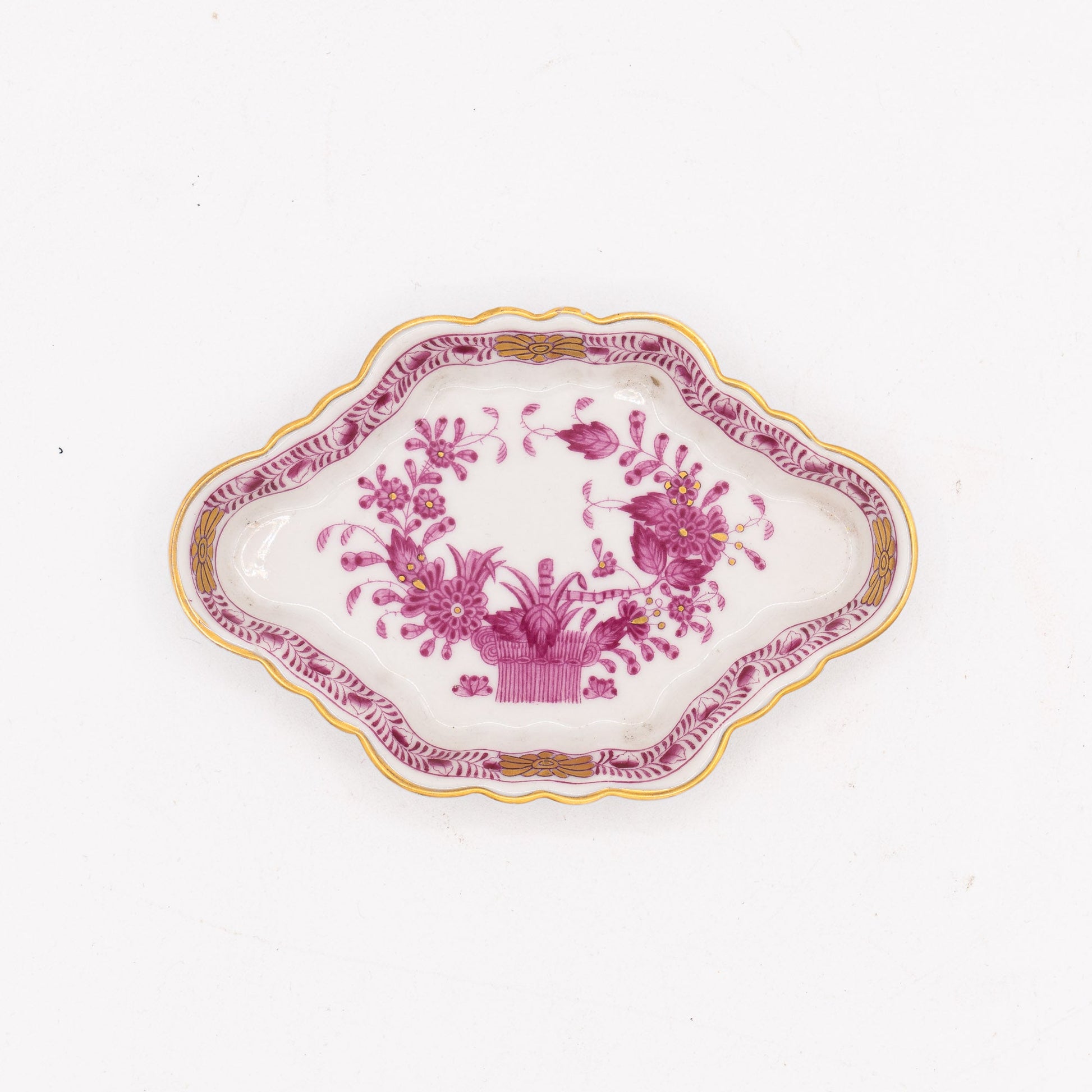 Vintage “Pink Apponyi” Pin/Trinket Dish – Herend, Hungary - Accents & Collectibles - The Vintage Tales