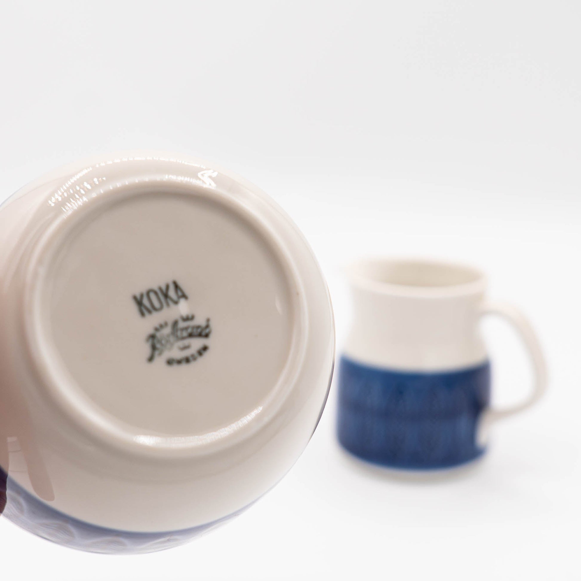 Vintage Sugar Bowl & Creamer Set - Koka Blå - Rörstrand - c1950s - Sugar&Cream - The Vintage Tales